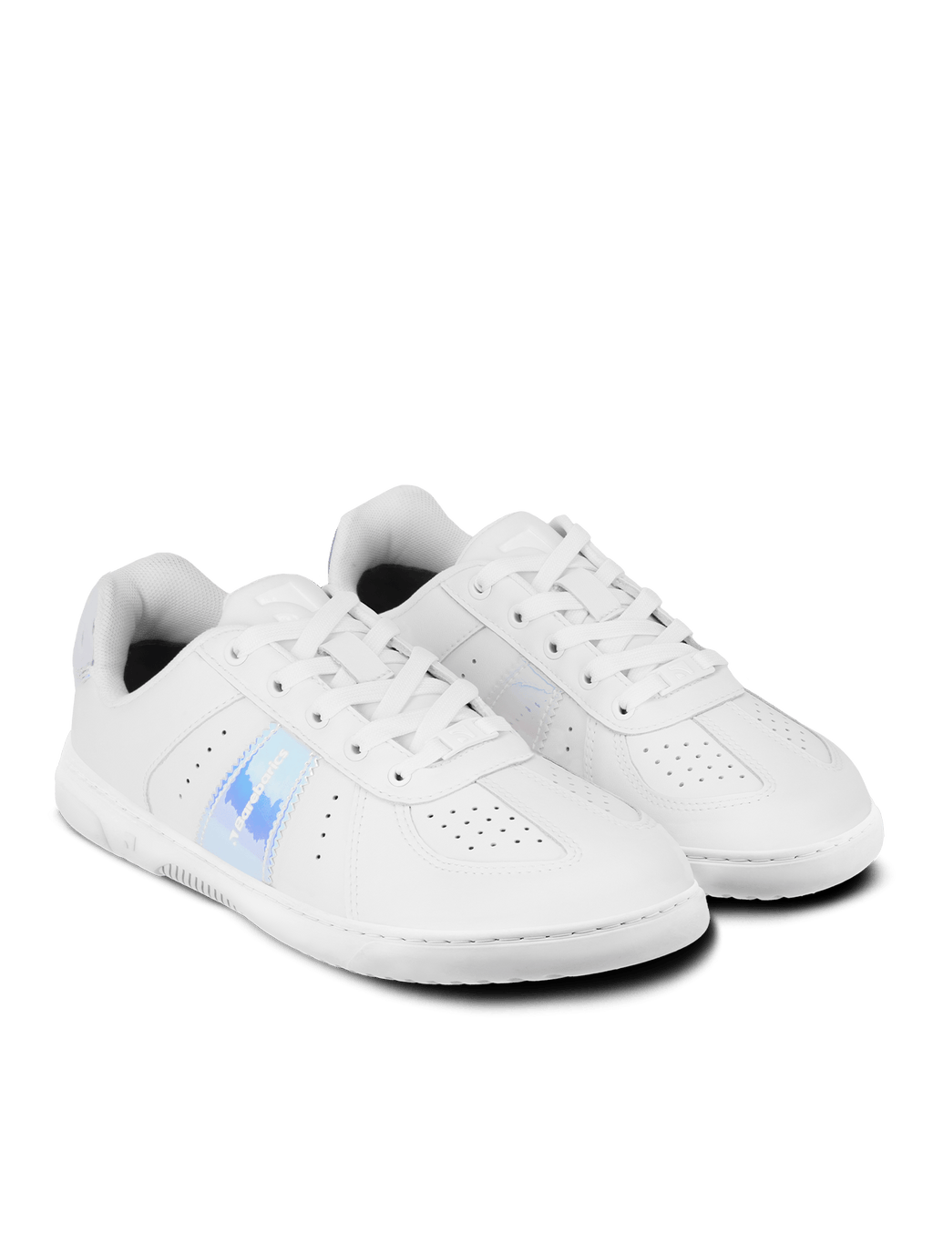 Barefoot Sneakers Barebarics Icara - White & Pastel Iridescent - Barefoot Shoe Store