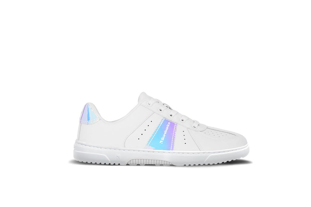 Barefoot Sneakers Barebarics Icara - White & Pastel Iridescent - Barefoot Shoe Store
