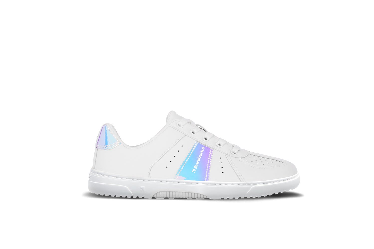 Barefoot Sneakers Barebarics Icara - White & Pastel Iridescent - Barefoot Shoe Store