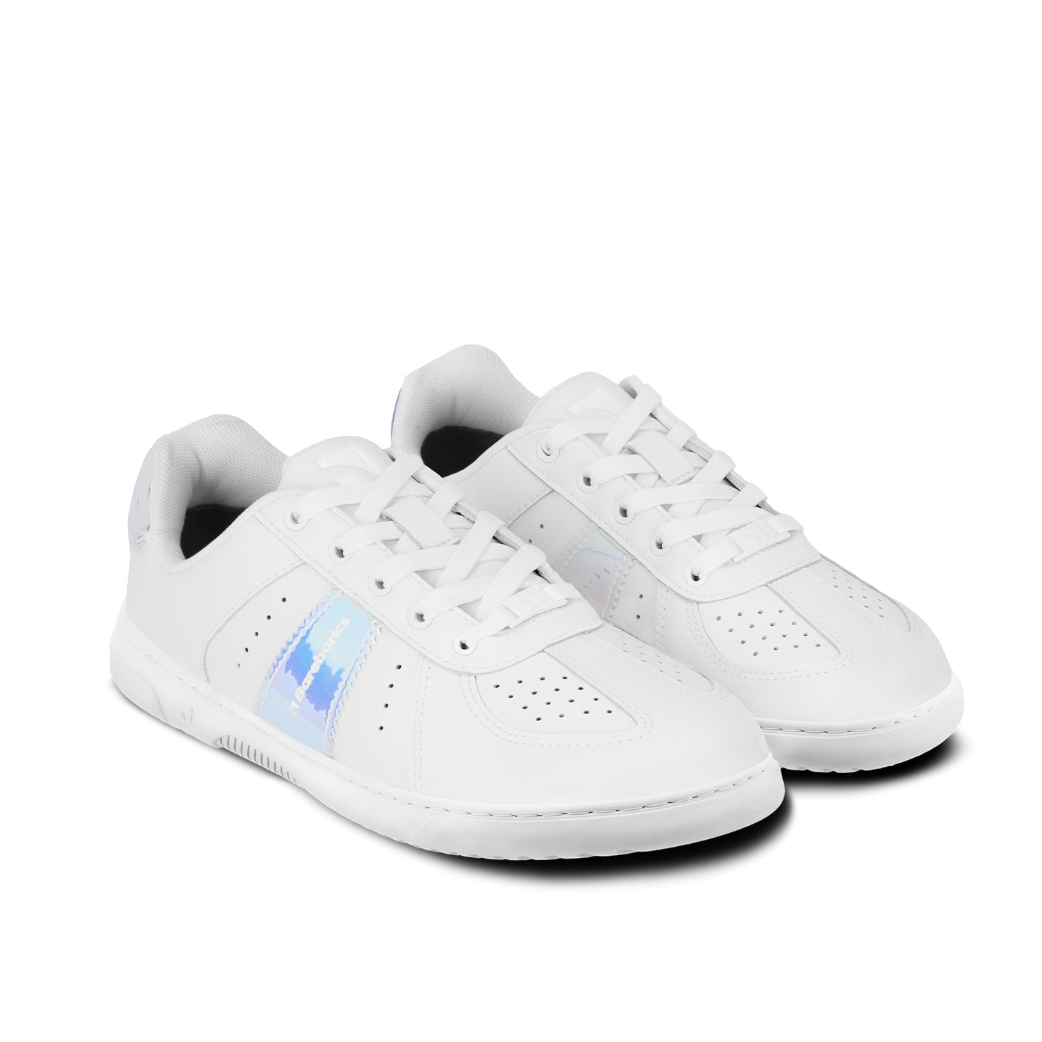Barefoot Sneakers Barebarics Icara - White & Pastel Iridescent - Barefoot Shoe Store