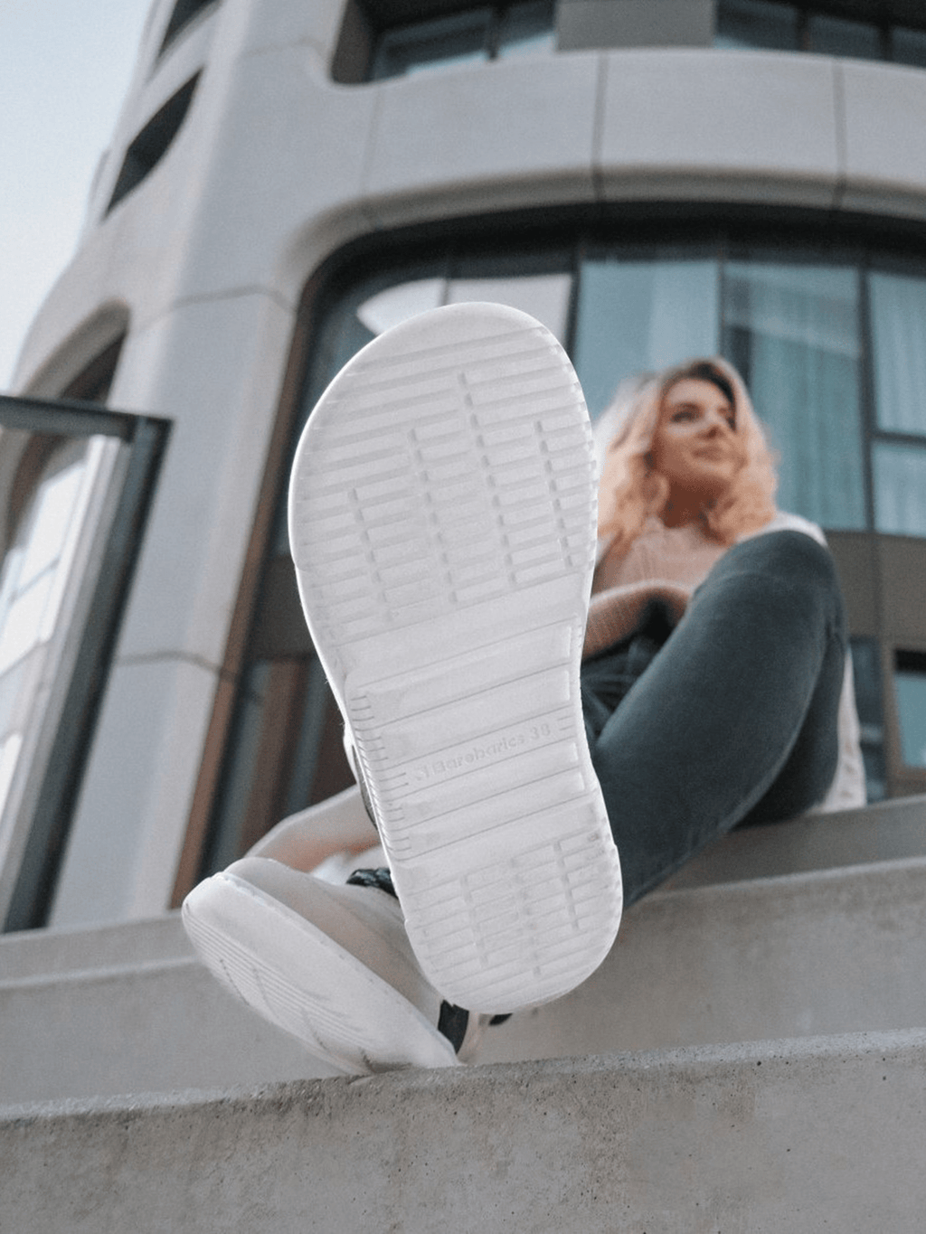 Barefoot Sneakers Barebarics Lynx - Beige & White - Barefoot Shoe Store