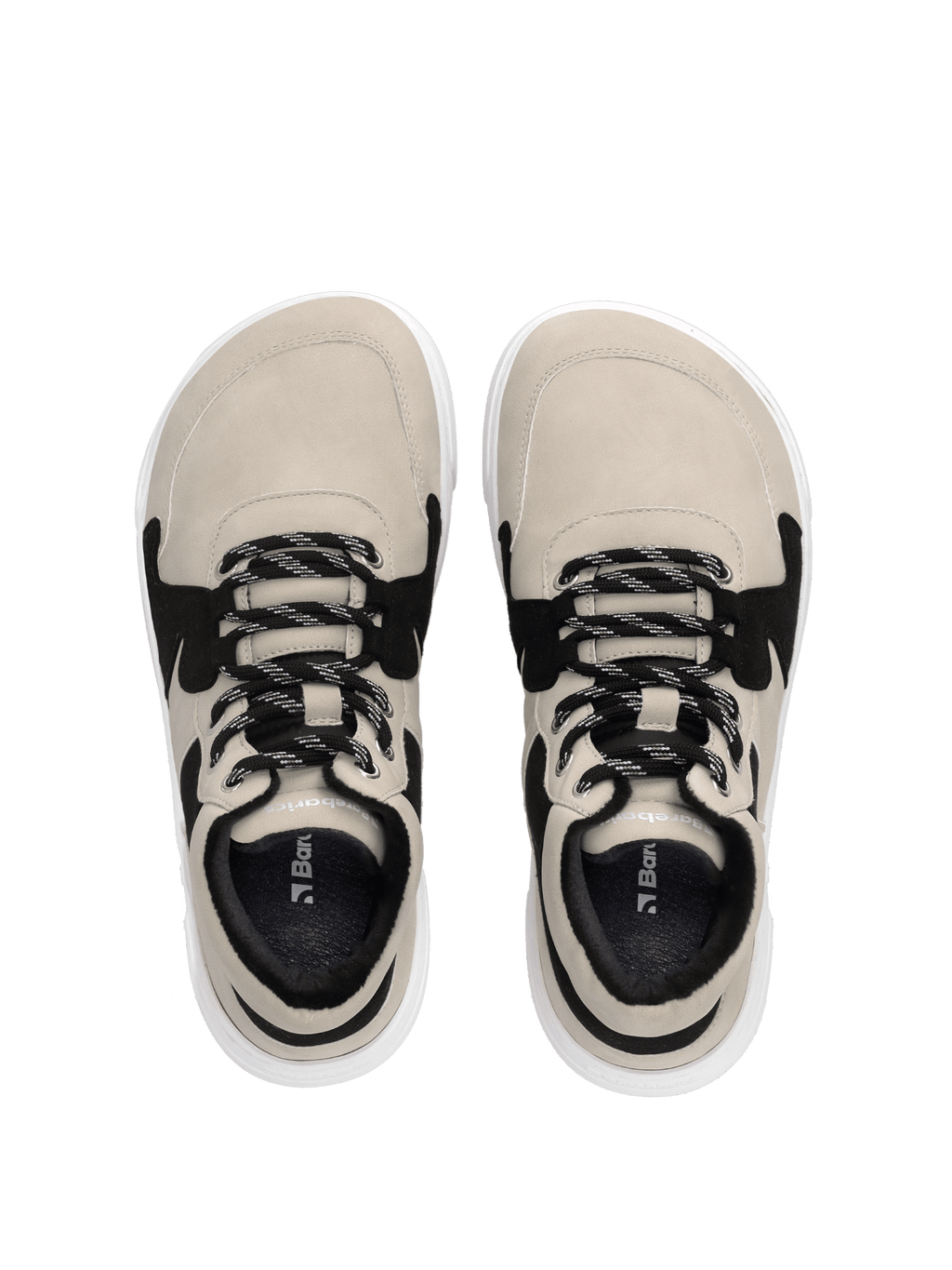 Barefoot Sneakers Barebarics Lynx - Beige & White - Barefoot Shoe Store