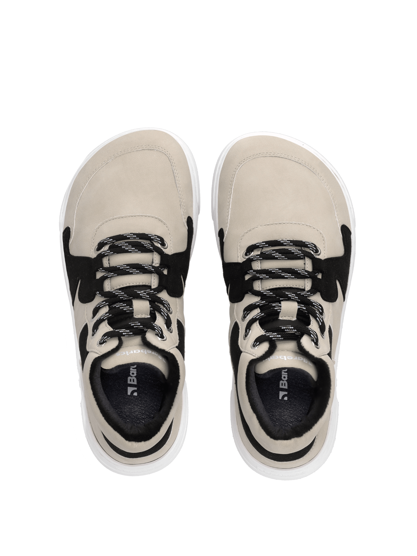Barefoot Sneakers Barebarics Lynx - Beige & White - Barefoot Shoe Store
