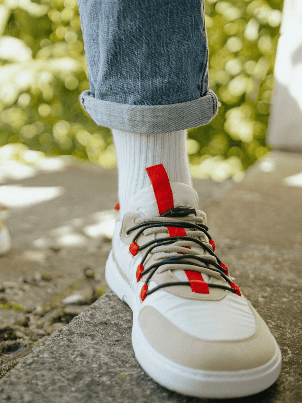 Barefoot Sneakers Barebarics Revive - Beige & White - Barefoot Shoe Store