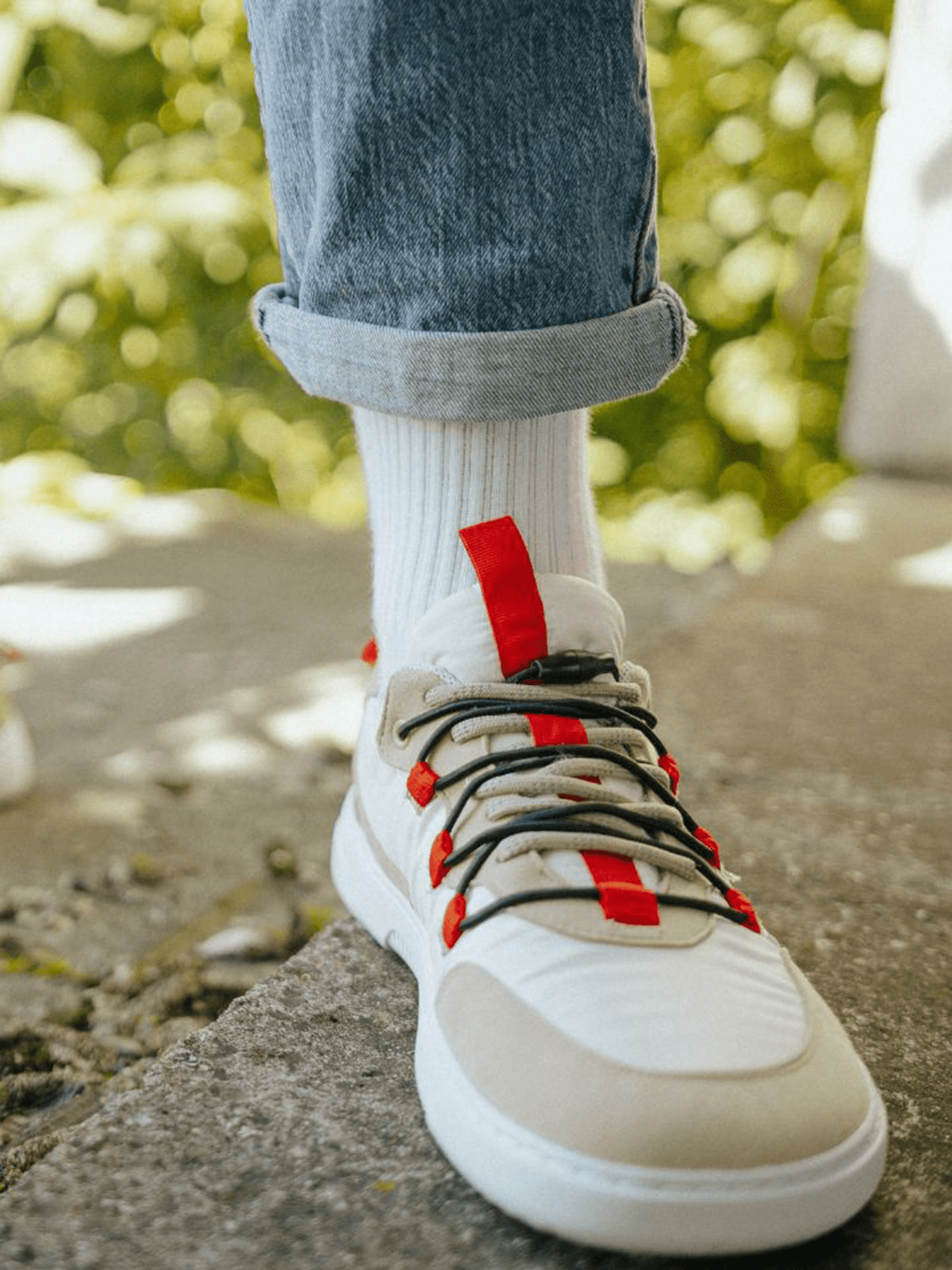 Barefoot Sneakers Barebarics Revive - Beige & White - Barefoot Shoe Store