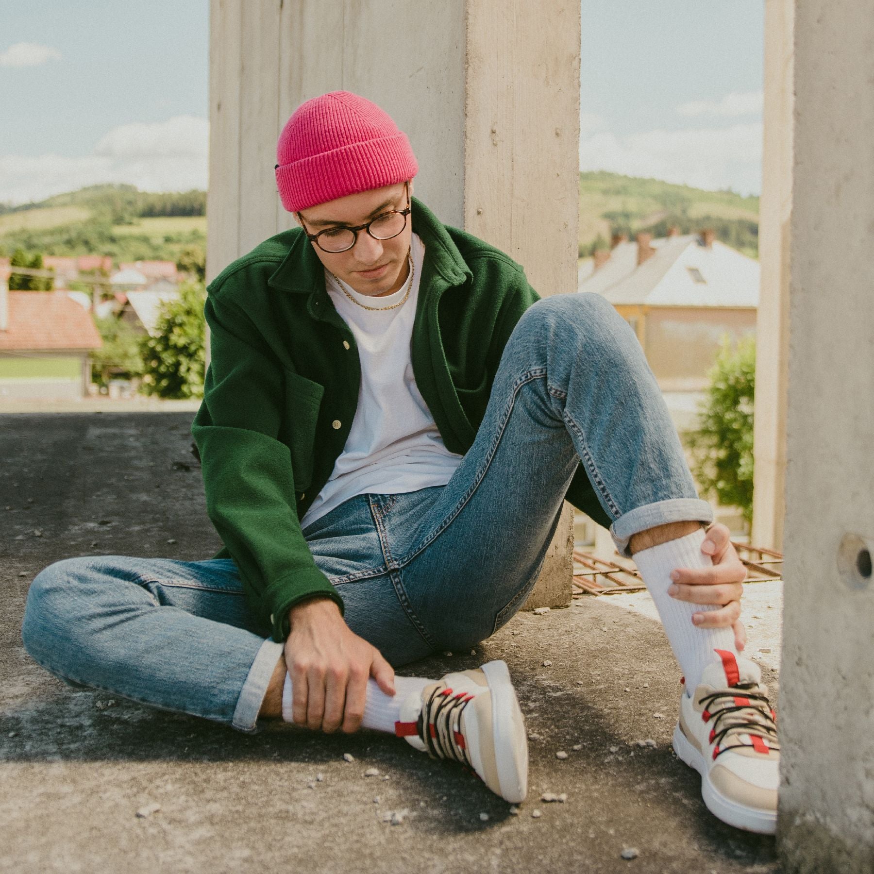 Barefoot Sneakers Barebarics Revive - Beige & White - Barefoot Shoe Store