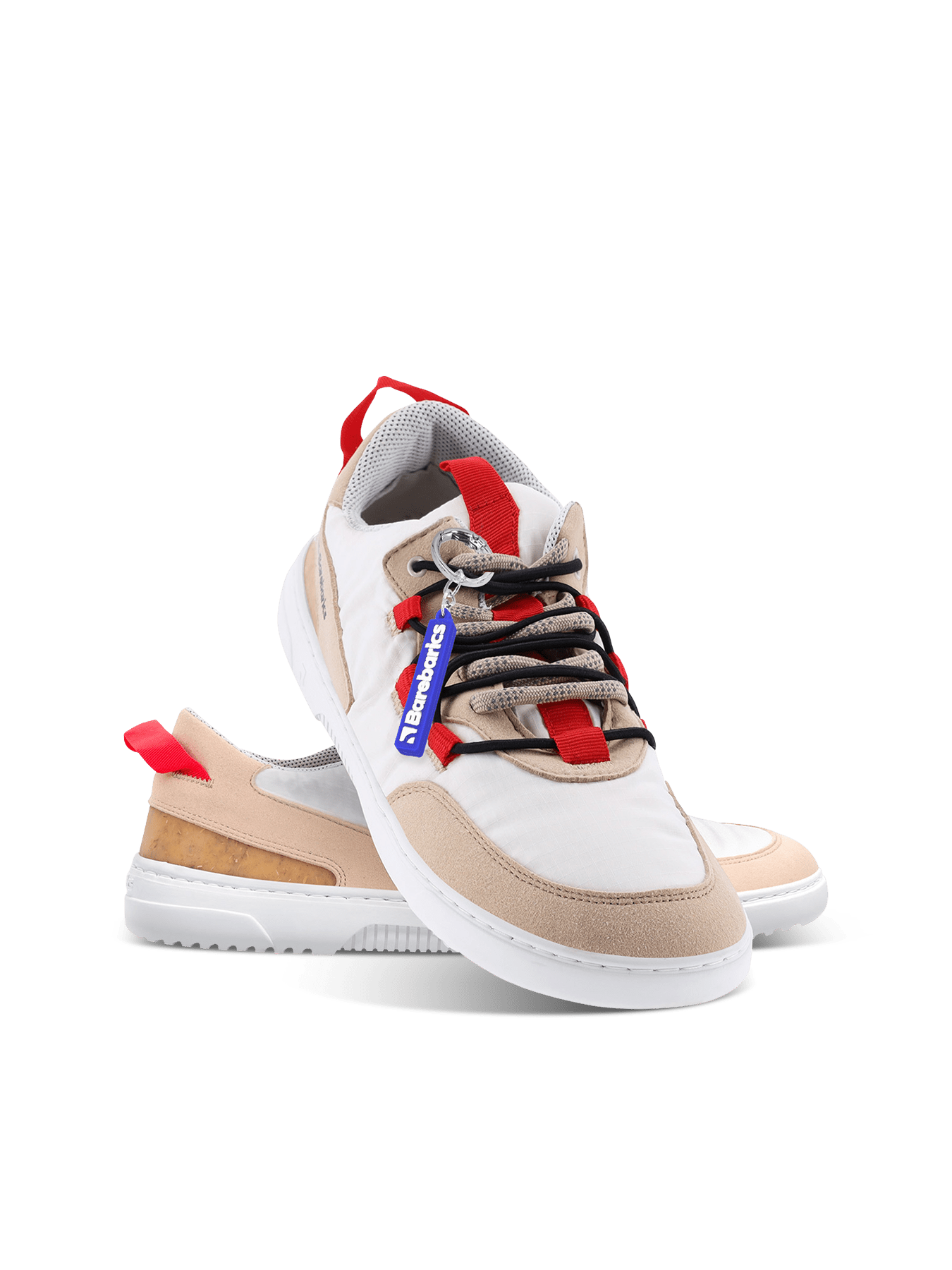 Barefoot Sneakers Barebarics Revive - Beige & White - Barefoot Shoe Store