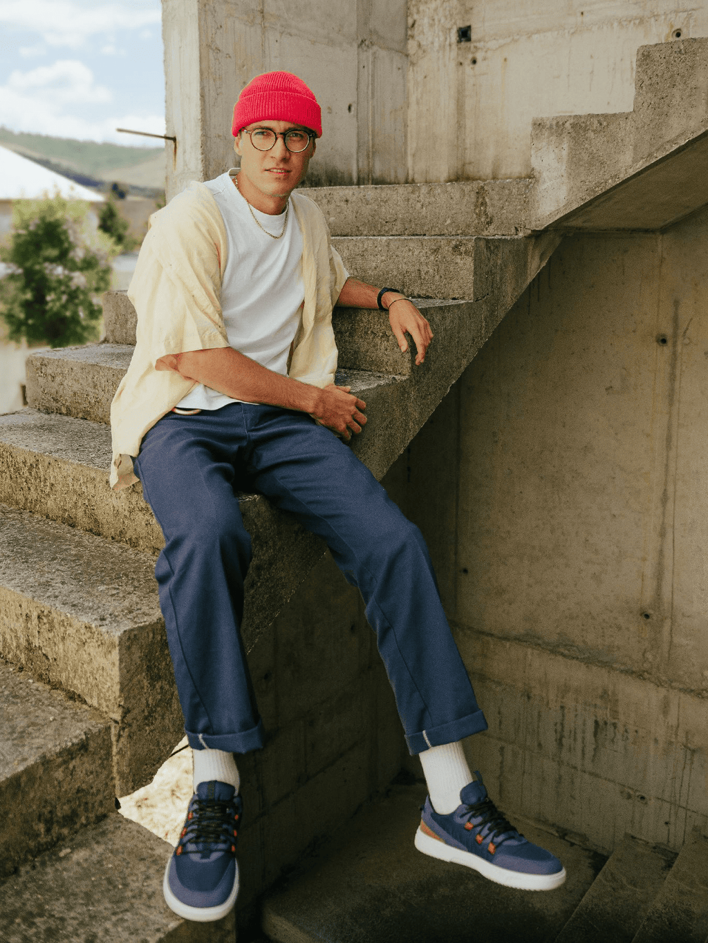 Barefoot Sneakers Barebarics Revive - Blue & White - Barefoot Shoe Store