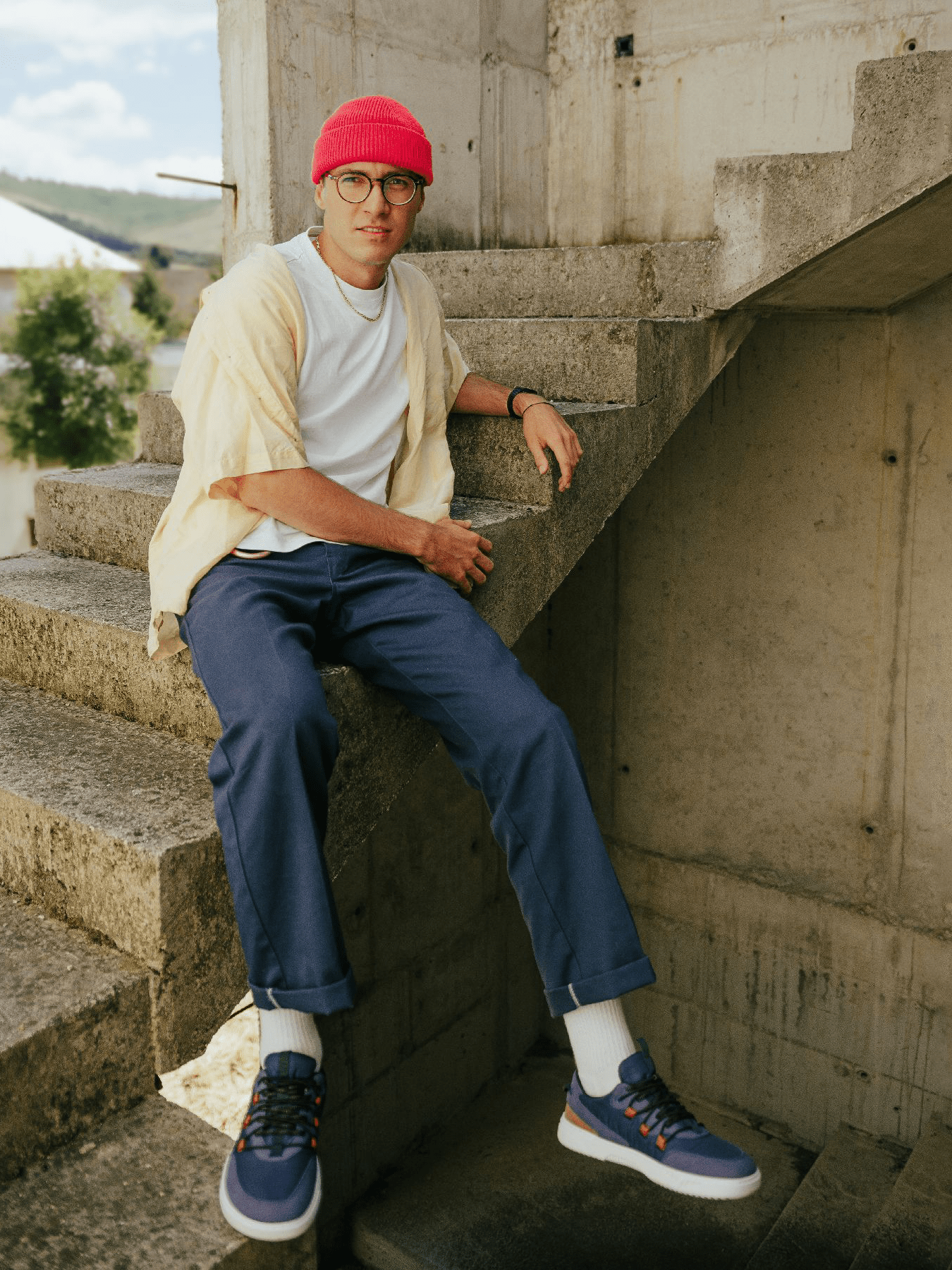 Barefoot Sneakers Barebarics Revive - Blue & White - Barefoot Shoe Store