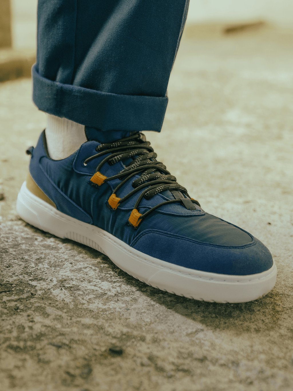 Barefoot Sneakers Barebarics Revive - Blue & White - Barefoot Shoe Store