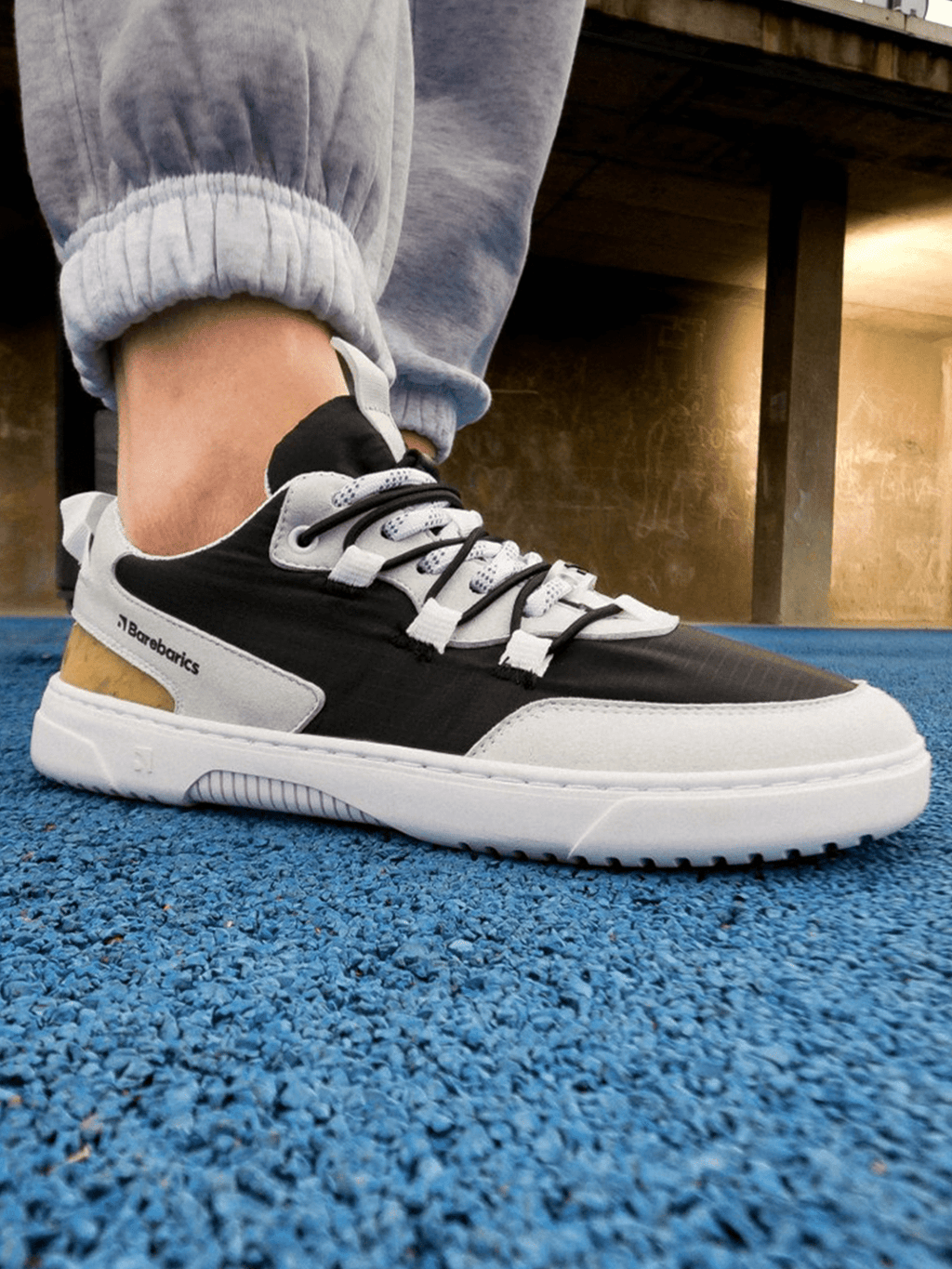 Barefoot Sneakers Barebarics Revive - Light Grey & Black - Barefoot Shoe Store