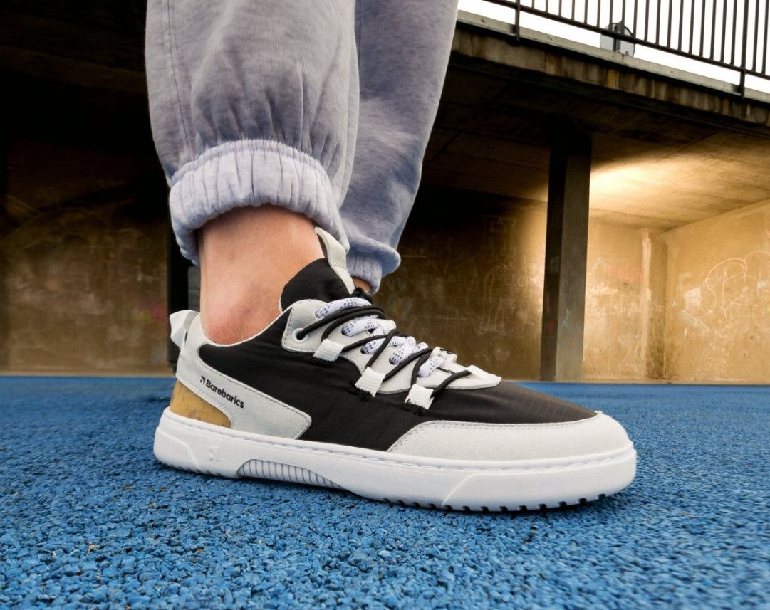 Barefoot Sneakers Barebarics Revive - Light Grey & Black - Barefoot Shoe Store