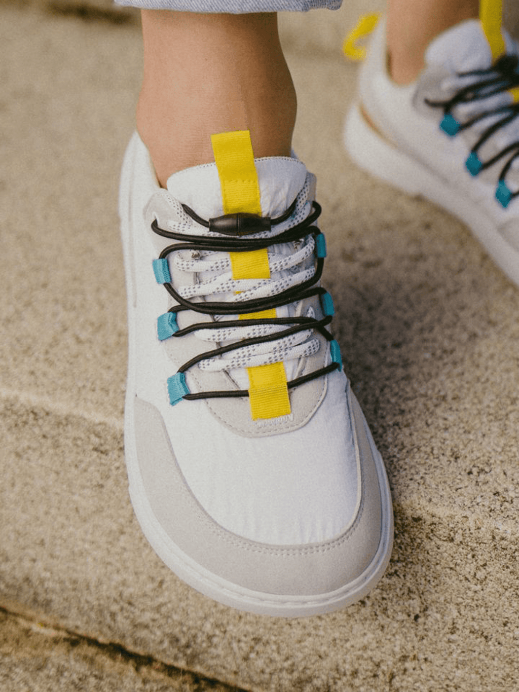 Barefoot Sneakers Barebarics Revive - White & Grey - Barefoot Shoe Store