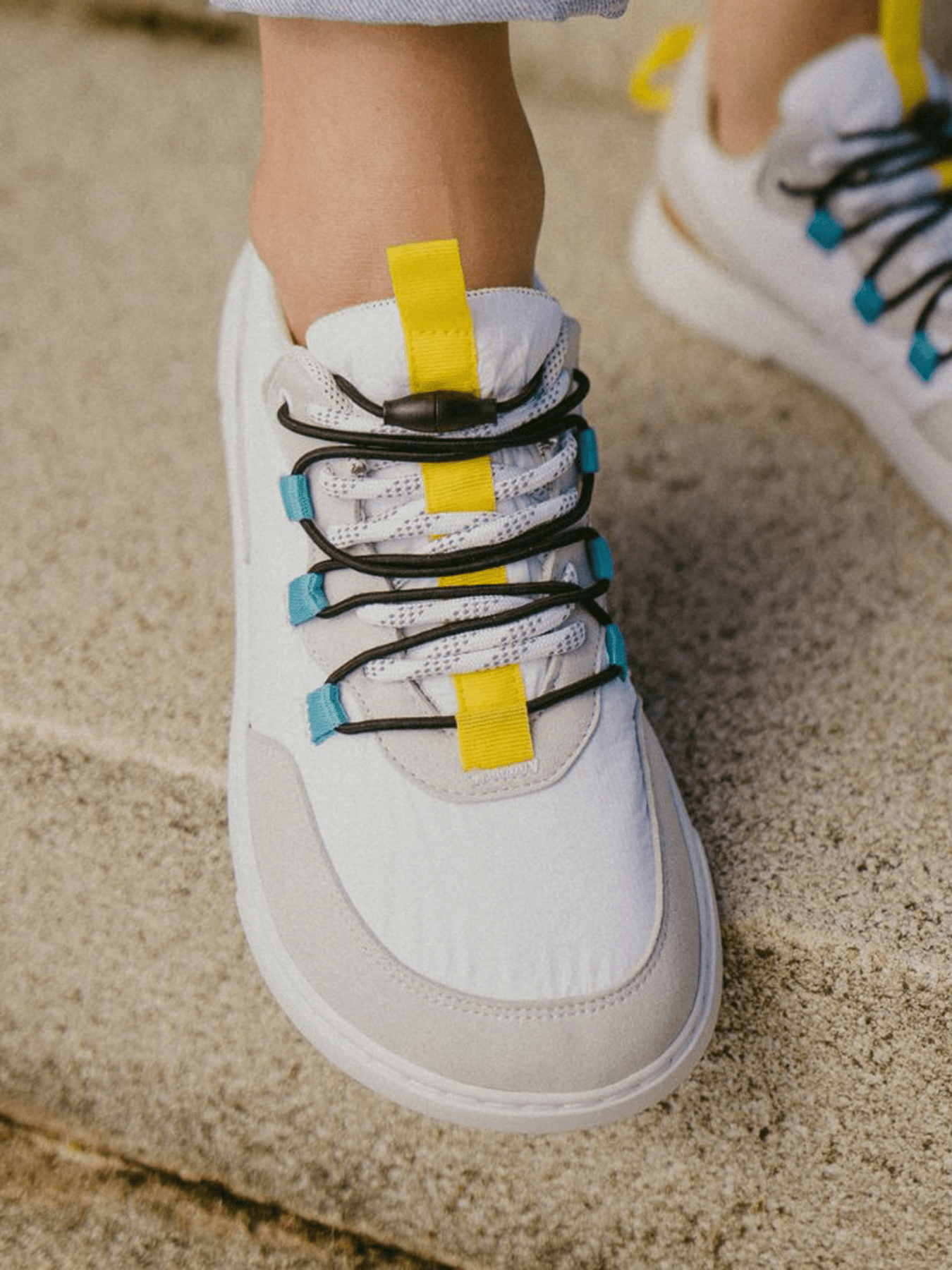 Barefoot Sneakers Barebarics Revive - White & Grey - Barefoot Shoe Store