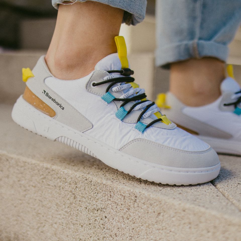 Barefoot Sneakers Barebarics Revive - White & Grey - Barefoot Shoe Store