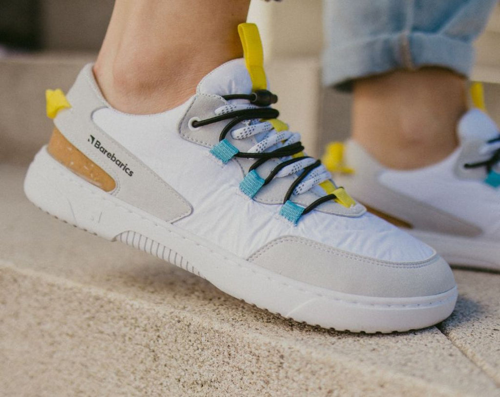 Barefoot Sneakers Barebarics Revive - White & Grey - Barefoot Shoe Store