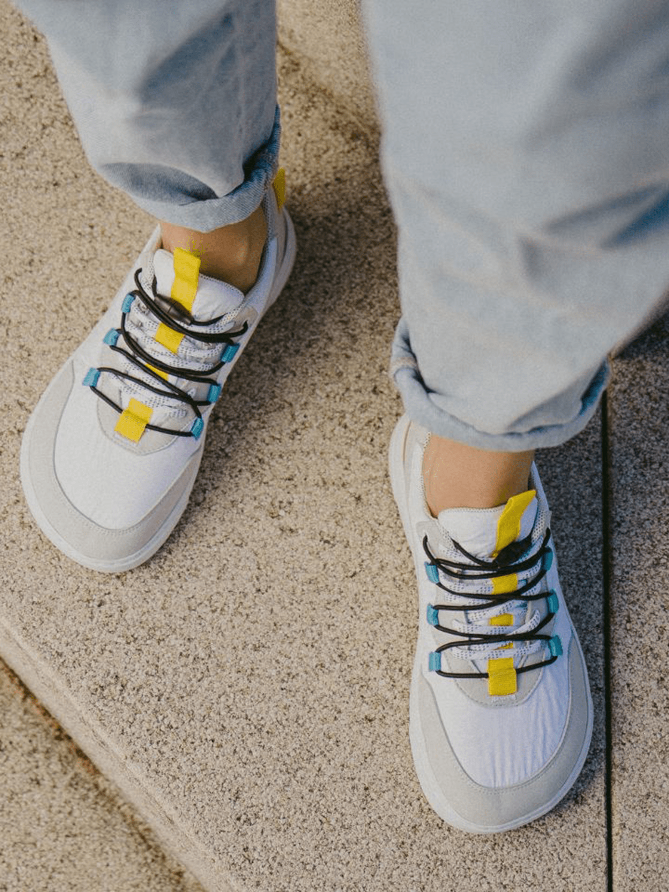 Barefoot Sneakers Barebarics Revive - White & Grey - Barefoot Shoe Store