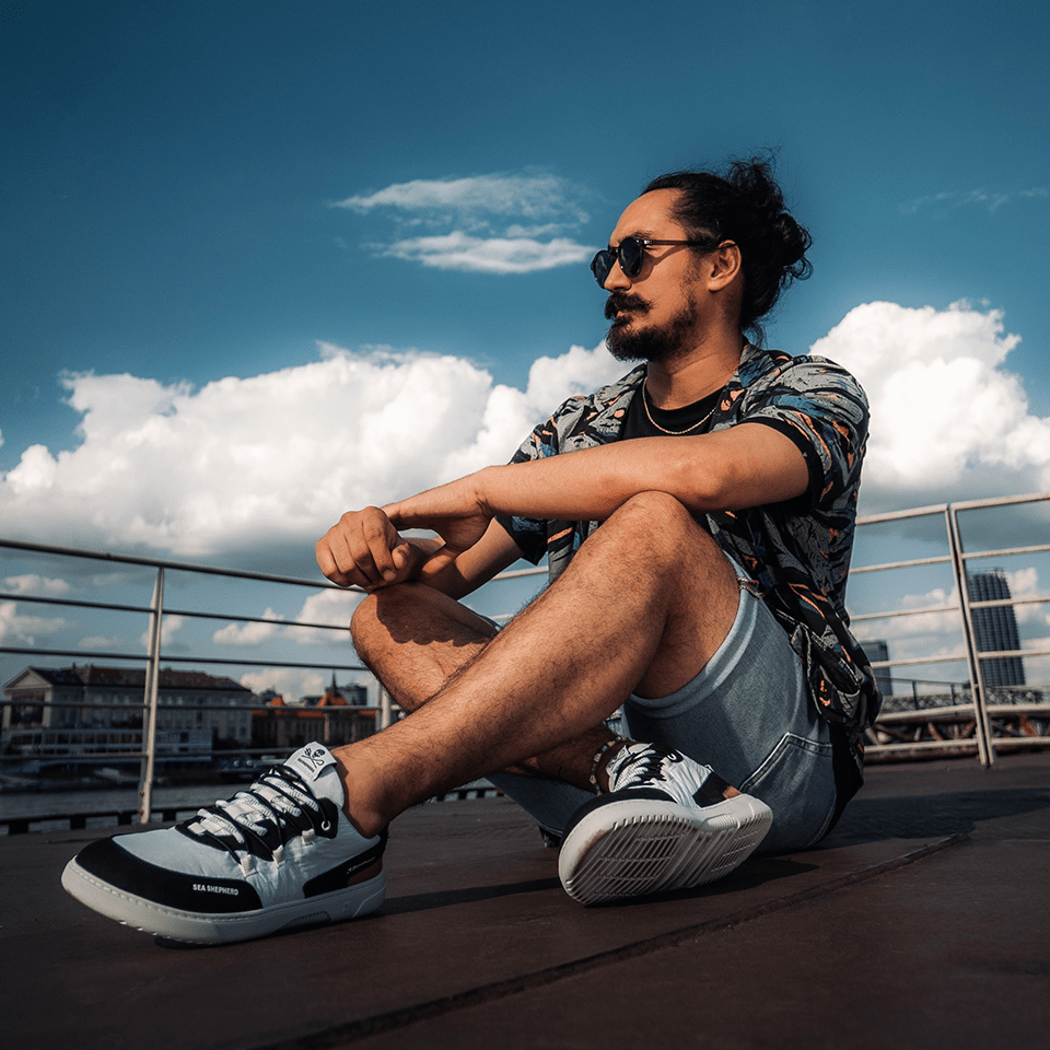 Barefoot Sneakers Barebarics Revive X Sea Shepherd - Orca - Barefoot Shoe Store