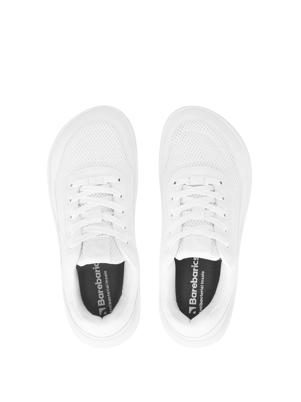 Barefoot Sneakers Barebarics Vaporo - All White - Barefoot Shoe Store