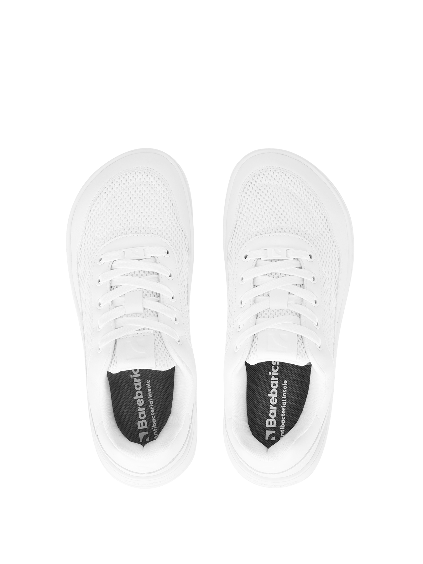 Barefoot Sneakers Barebarics Vaporo - All White - Barefoot Shoe Store