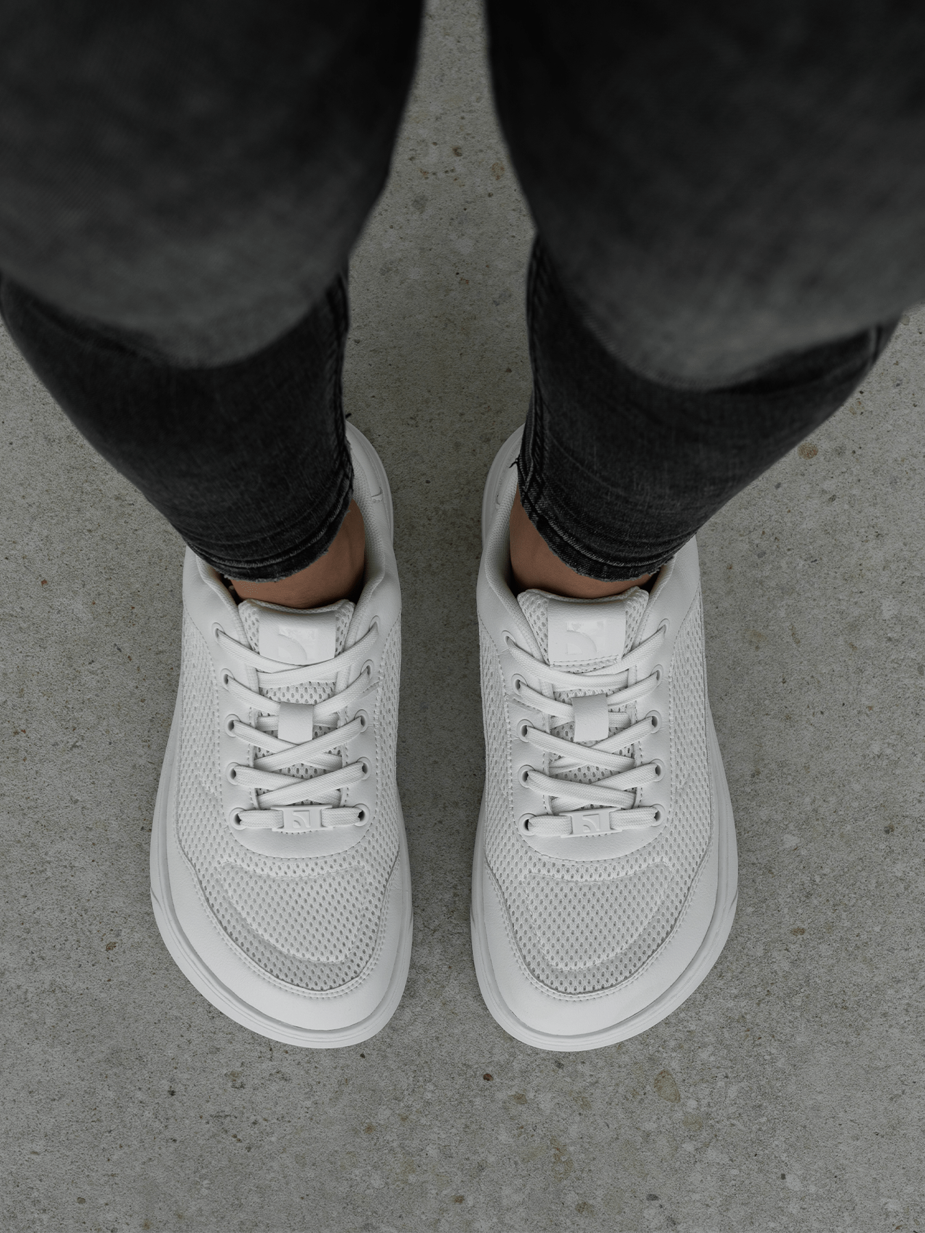 Barefoot Sneakers Barebarics Vaporo - All White - Barefoot Shoe Store