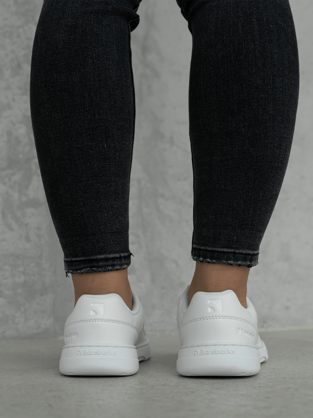 Barefoot Sneakers Barebarics Vaporo - All White - Barefoot Shoe Store