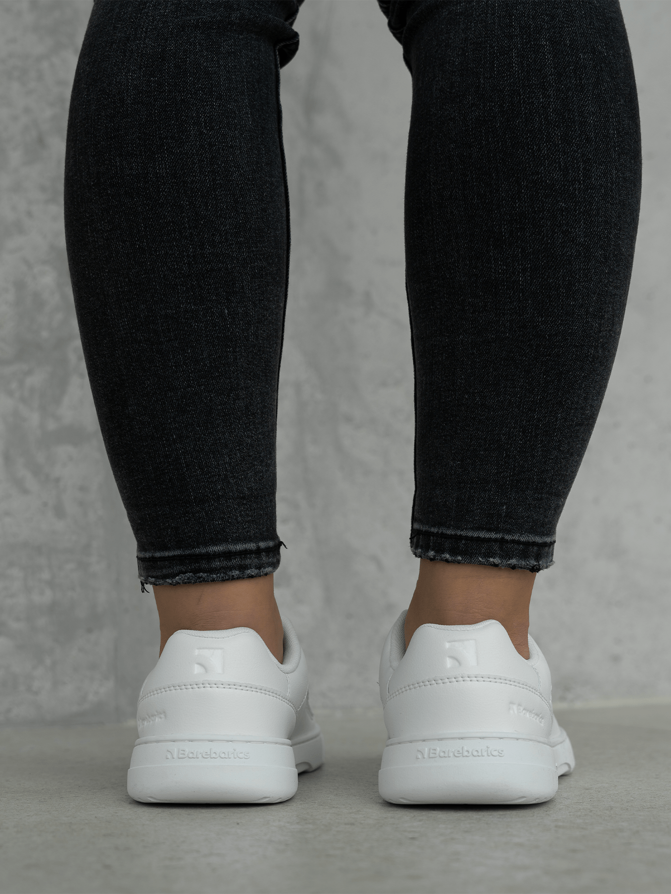 Barefoot Sneakers Barebarics Vaporo - All White - Barefoot Shoe Store