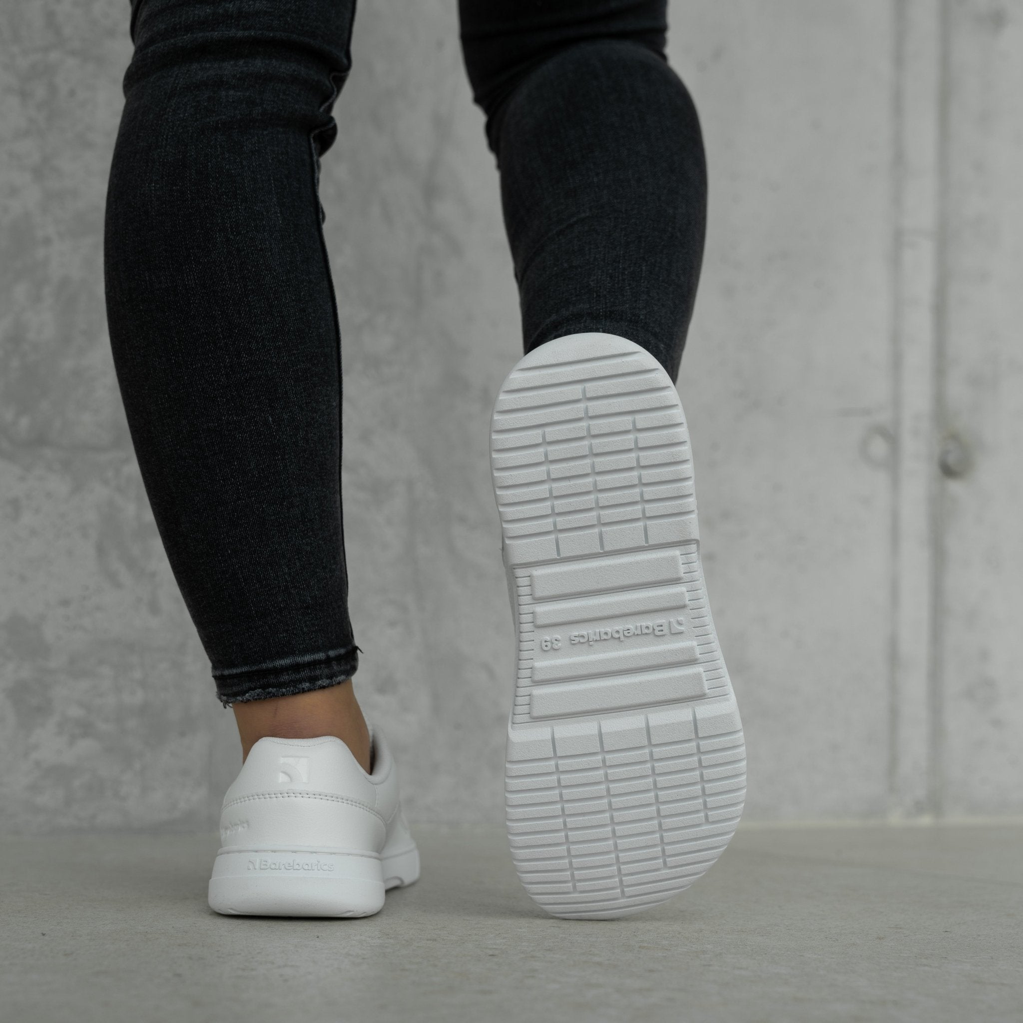 Barefoot Sneakers Barebarics Vaporo - All White - Barefoot Shoe Store