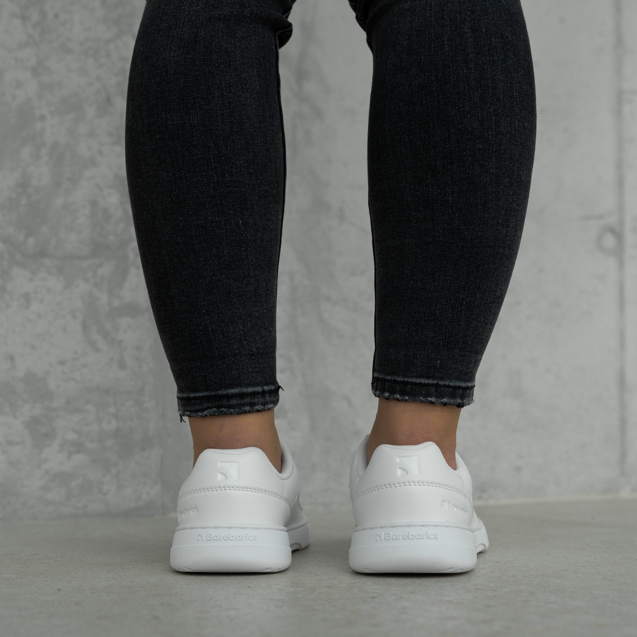 Barefoot Sneakers Barebarics Vaporo - All White - Barefoot Shoe Store