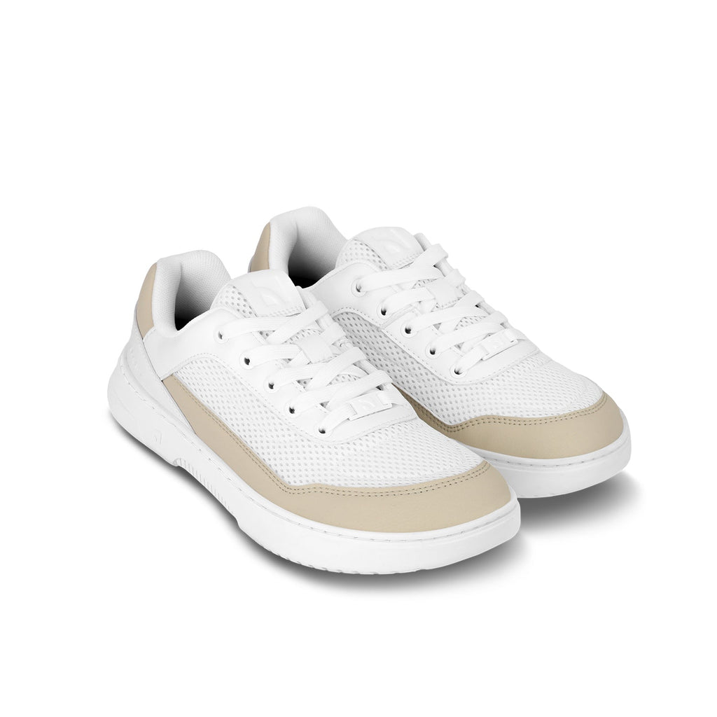 Barefoot Sneakers Barebarics Vaporo - White & Beige - Barefoot Shoe Store