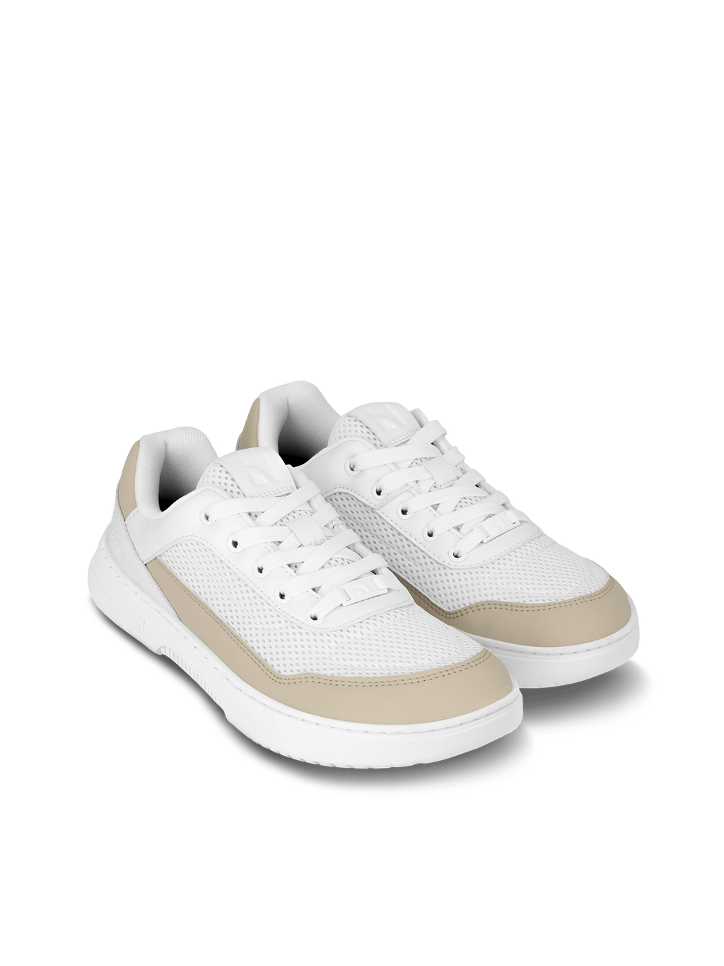 Barefoot Sneakers Barebarics Vaporo - White & Beige - Barefoot Shoe Store