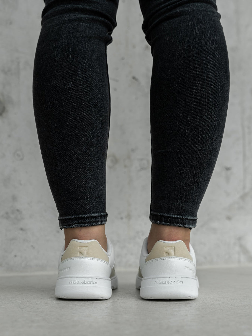 Barefoot Sneakers Barebarics Vaporo - White & Beige - Barefoot Shoe Store