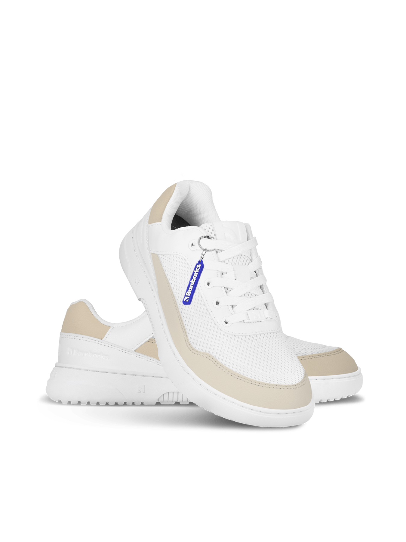 Barefoot Sneakers Barebarics Vaporo - White & Beige - Barefoot Shoe Store