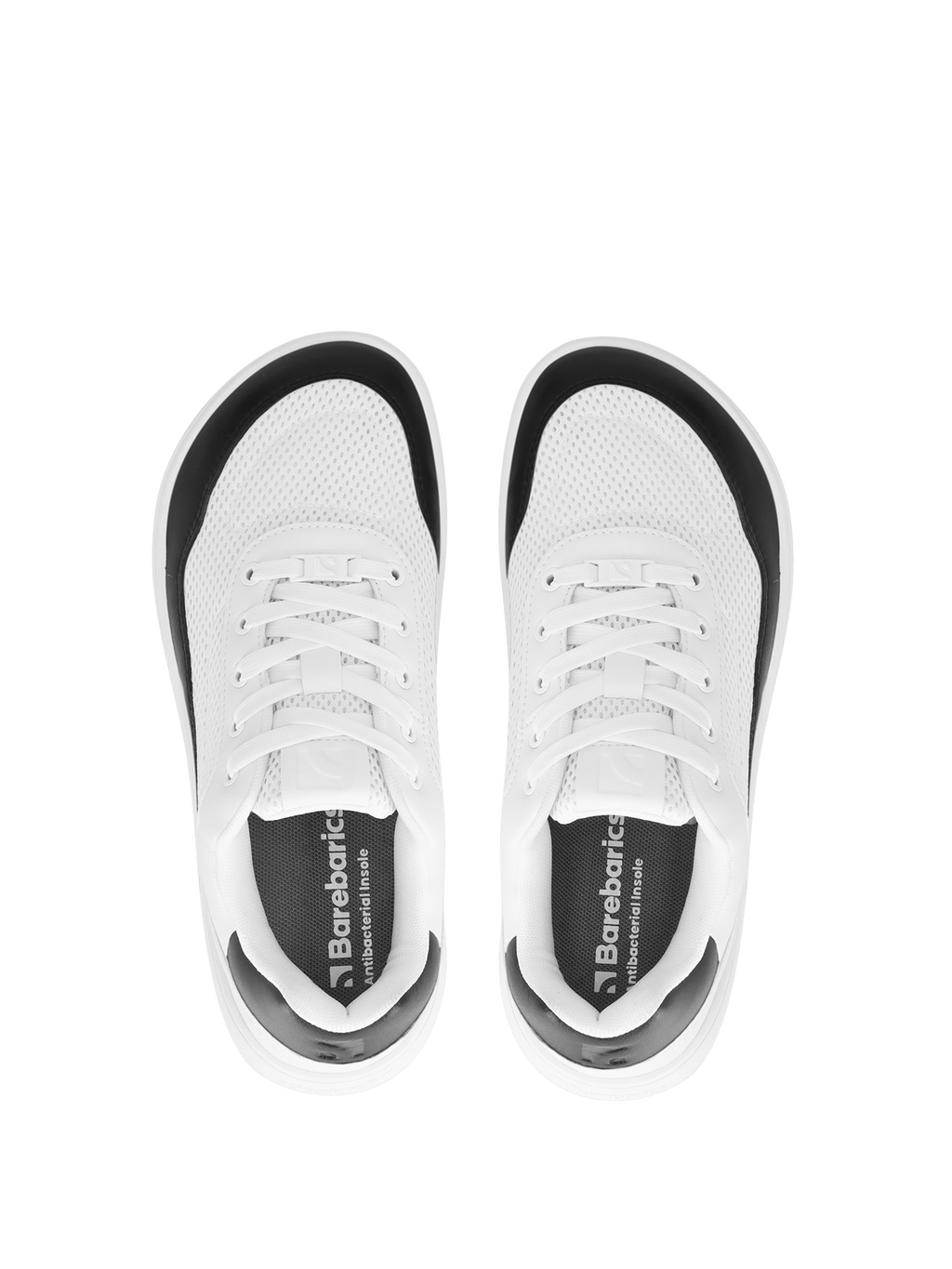 Barefoot Sneakers Barebarics Vaporo - White & Black - Barefoot Shoe Store