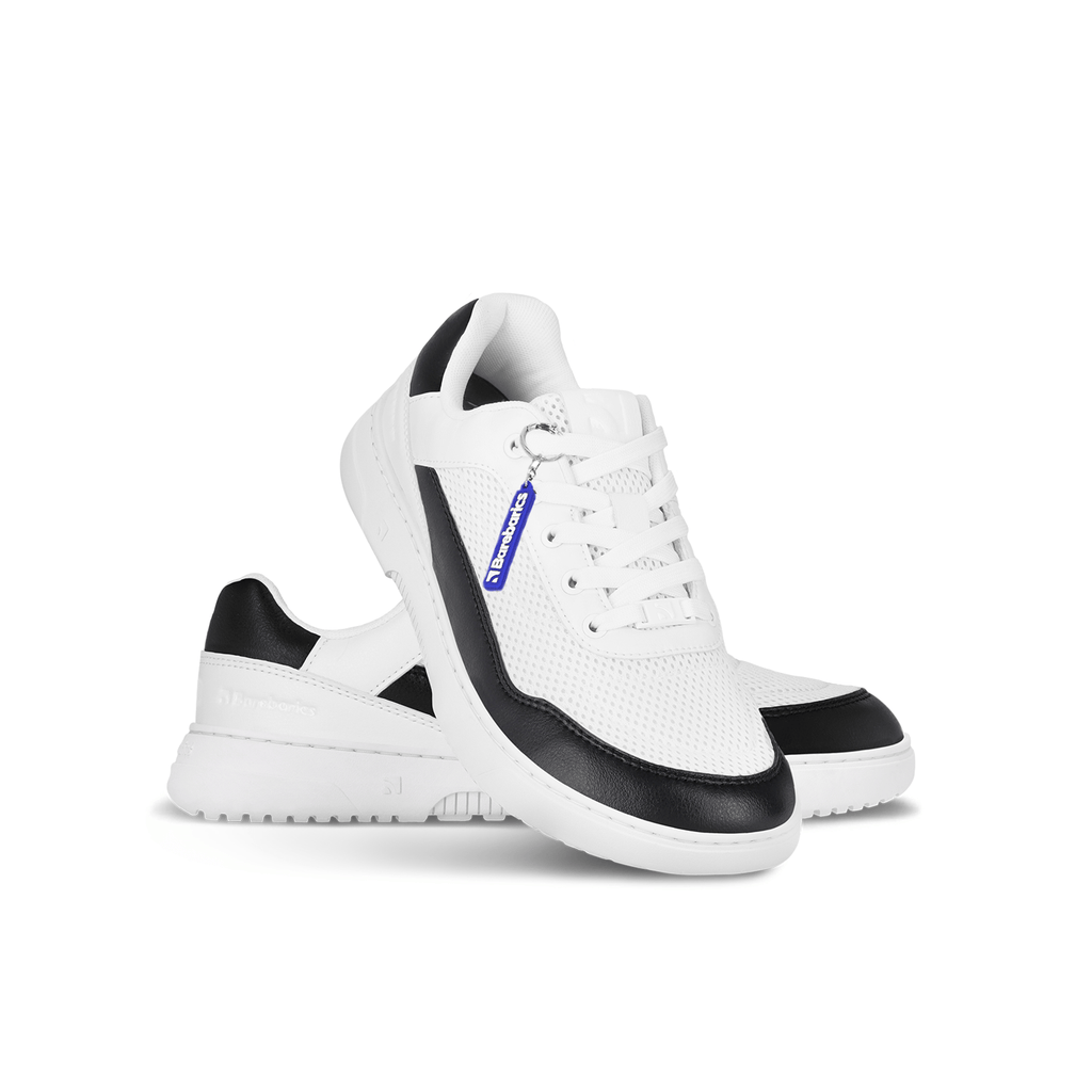 Barefoot Sneakers Barebarics Vaporo - White & Black - Barefoot Shoe Store
