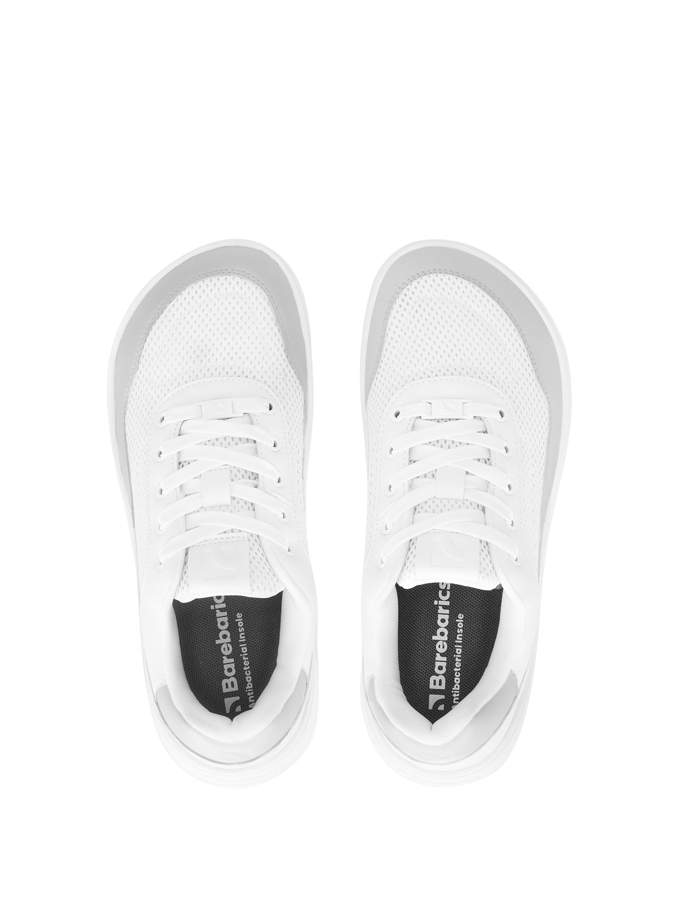 Barefoot Sneakers Barebarics Vaporo - White & Light Grey - Barefoot Shoe Store