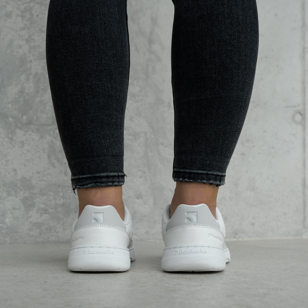 Barefoot Sneakers Barebarics Vaporo - White & Light Grey - Barefoot Shoe Store
