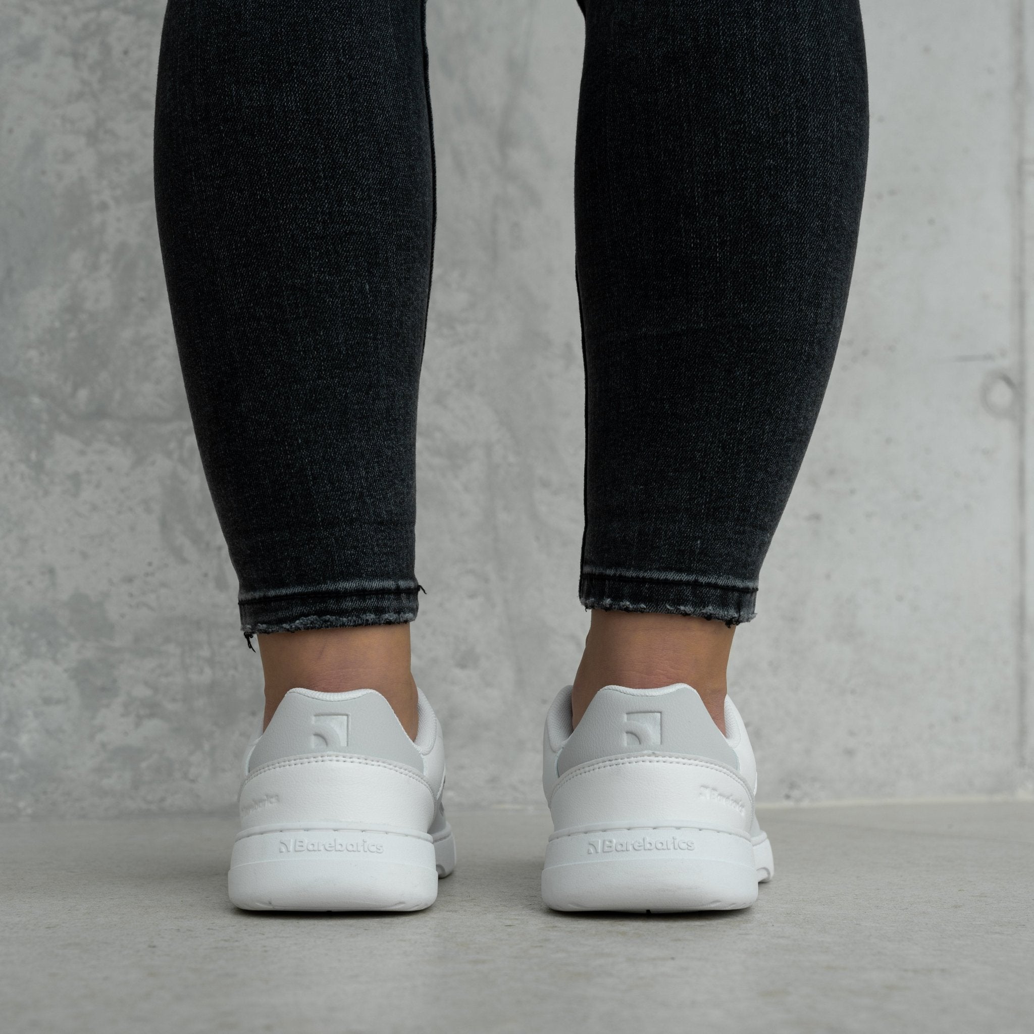 Barefoot Sneakers Barebarics Vaporo - White & Light Grey - Barefoot Shoe Store