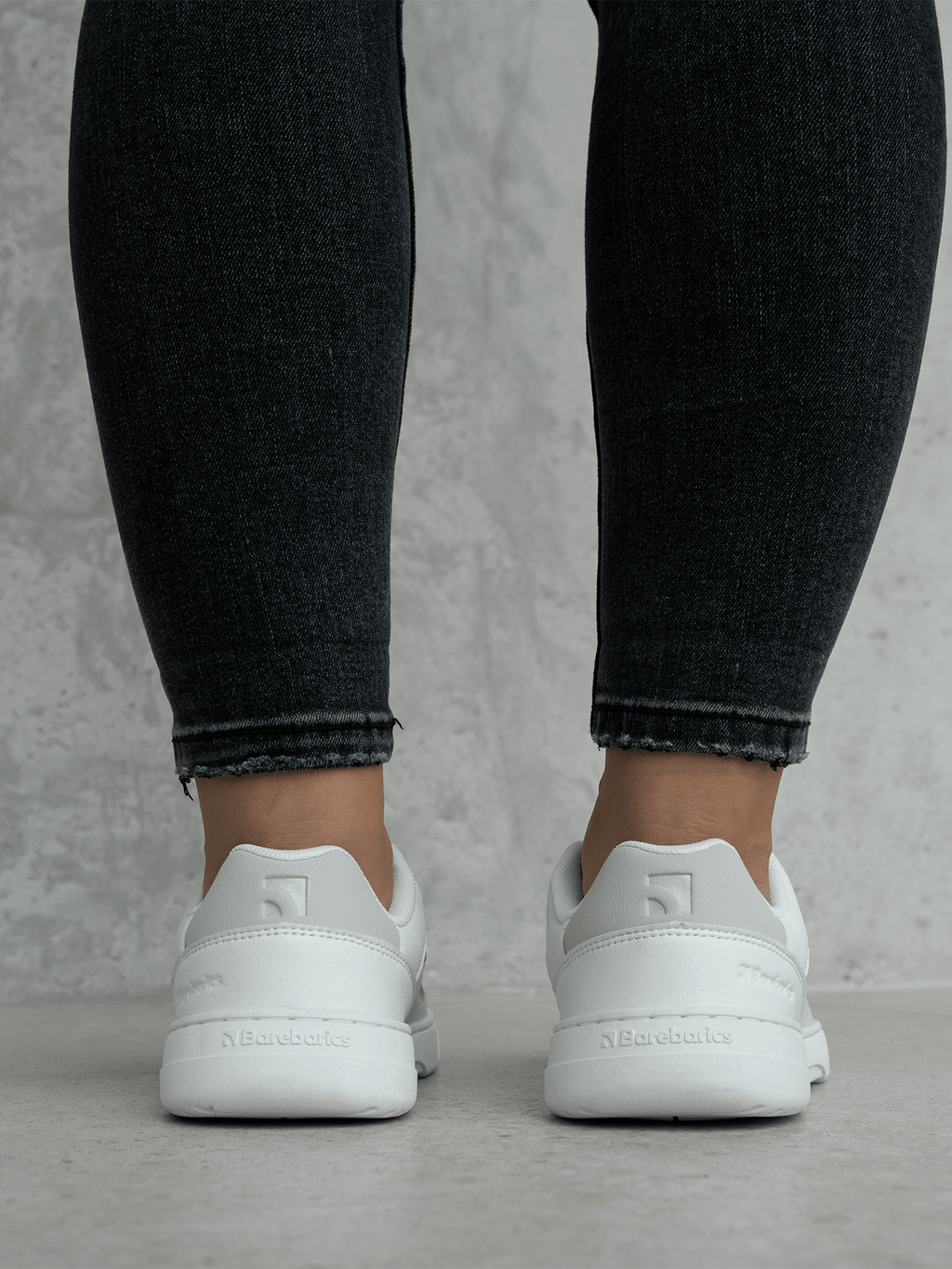 Barefoot Sneakers Barebarics Vaporo - White & Light Grey - Barefoot Shoe Store