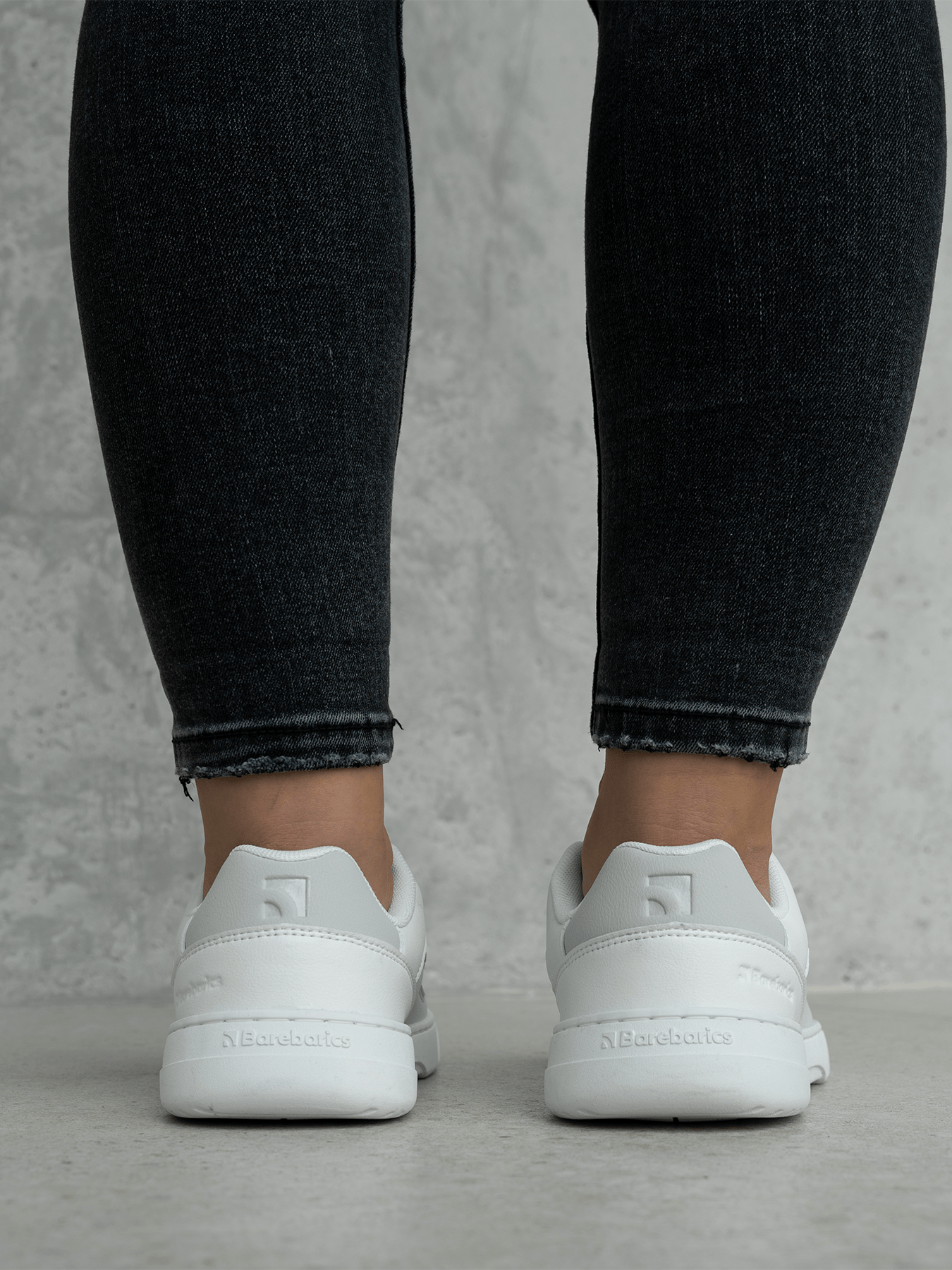 Barefoot Sneakers Barebarics Vaporo - White & Light Grey - Barefoot Shoe Store