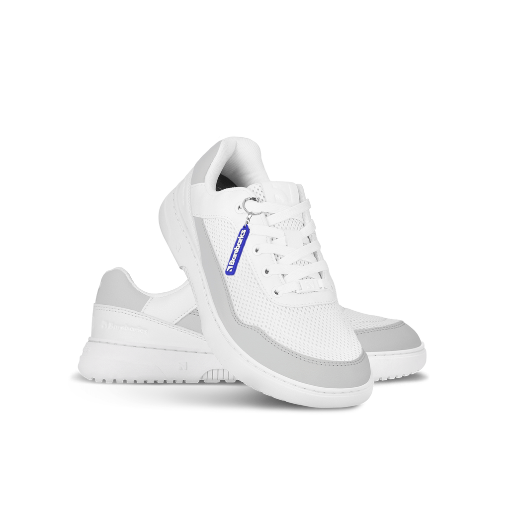 Barefoot Sneakers Barebarics Vaporo - White & Light Grey - Barefoot Shoe Store