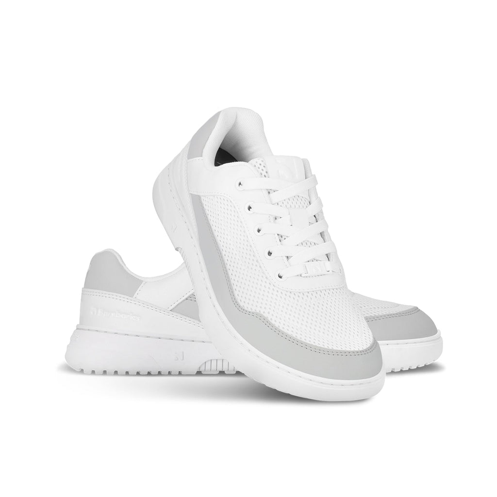 Barefoot Sneakers Barebarics Vaporo - White & Light Grey - Barefoot Shoe Store