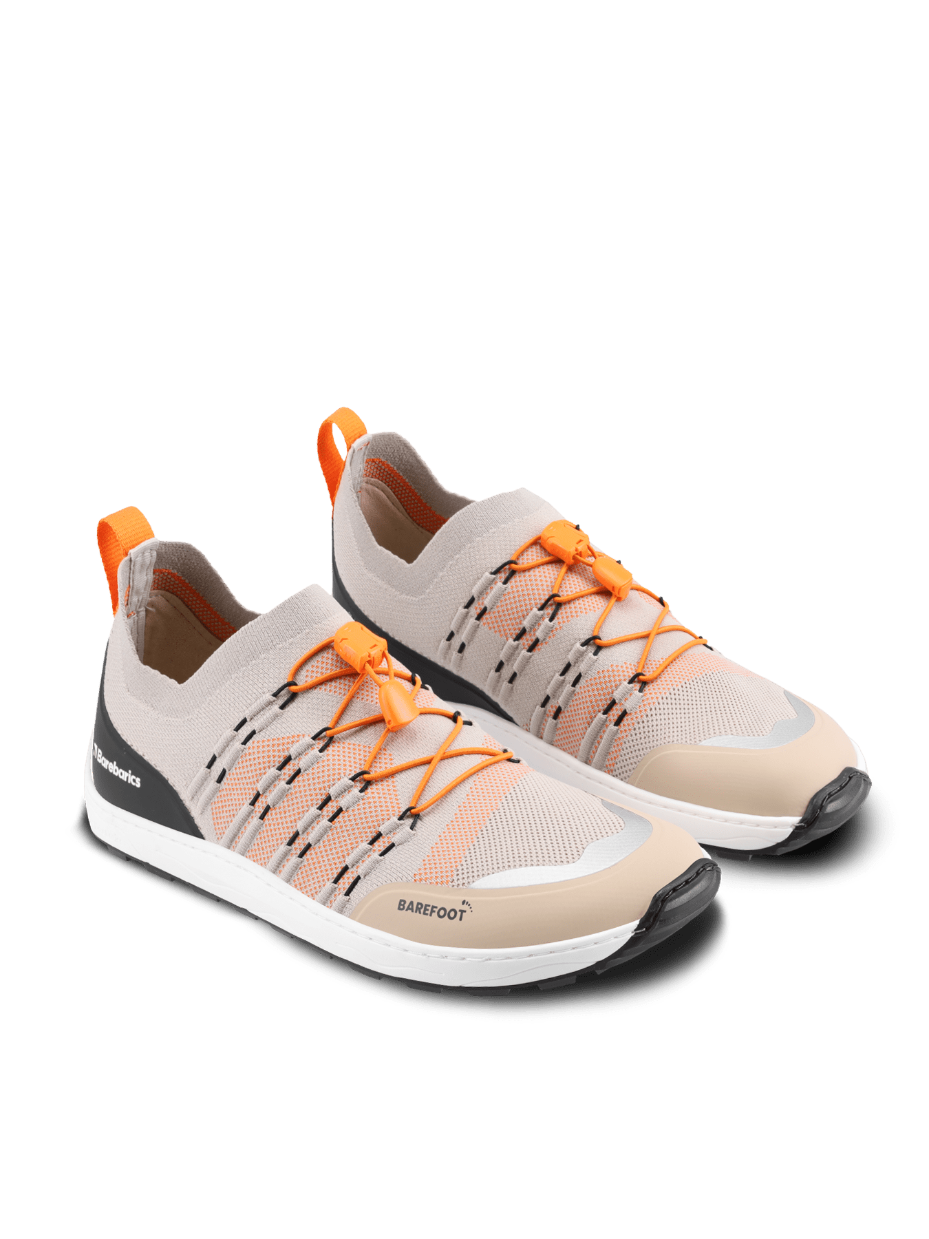 Barefoot Sneakers Barebarics Voyager - Beige & White - Barefoot Shoe Store