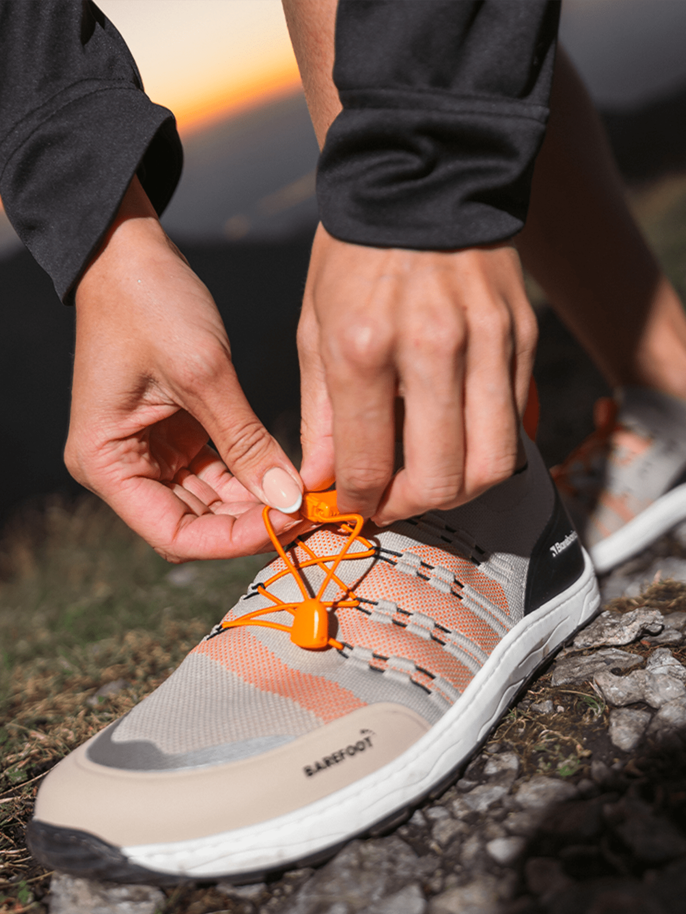 Barefoot Sneakers Barebarics Voyager - Beige & White - Barefoot Shoe Store