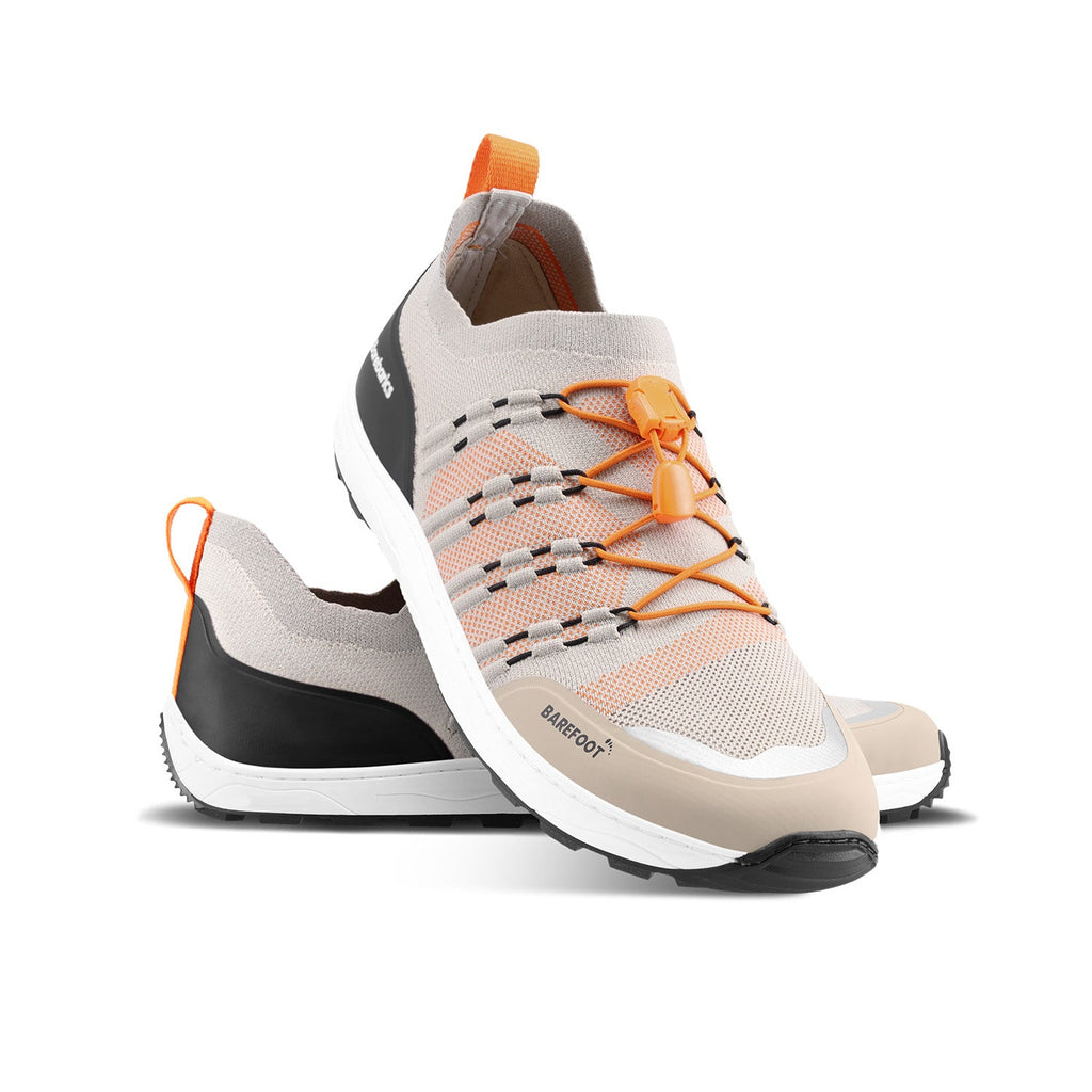 Barefoot Sneakers Barebarics Voyager - Beige & White - Barefoot Shoe Store