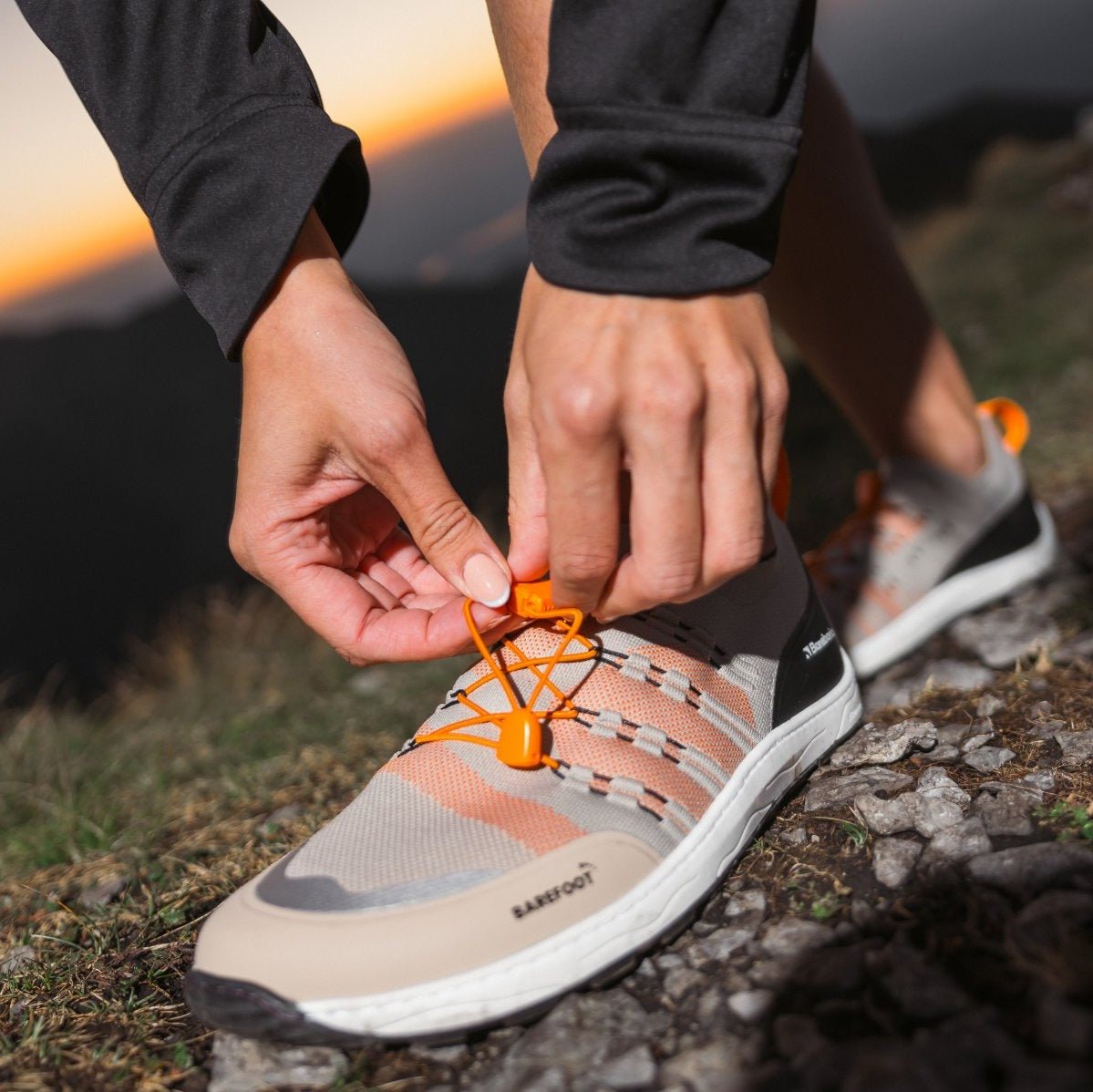 Barefoot Sneakers Barebarics Voyager - Beige & White - Barefoot Shoe Store