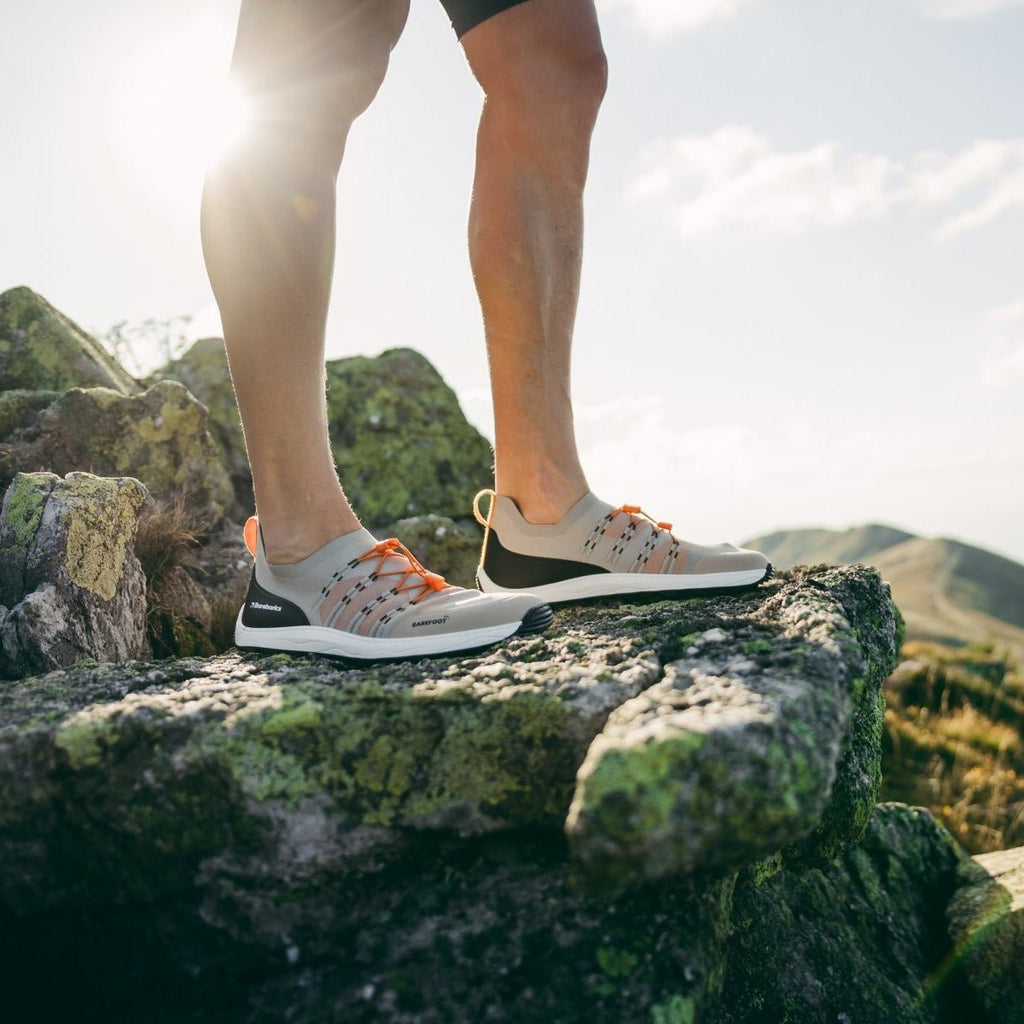Barefoot Sneakers Barebarics Voyager - Beige & White - Barefoot Shoe Store