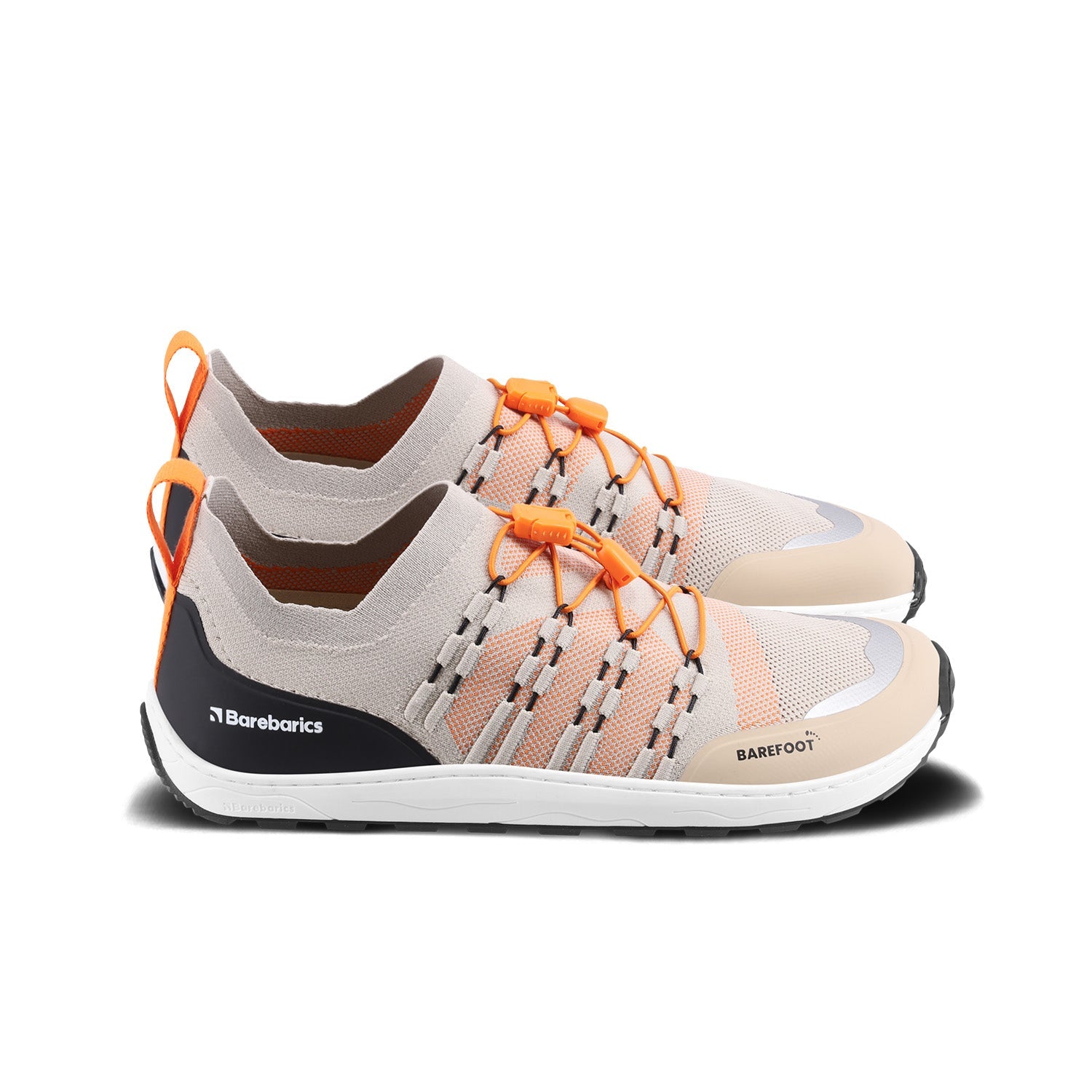 Barefoot Sneakers Barebarics Voyager - Beige & White - Barefoot Shoe Store