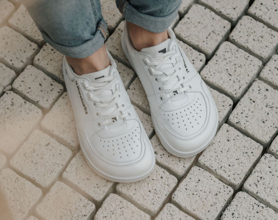 Barefoot Sneakers Barebarics Wave - All White - Barefoot Shoe Store
