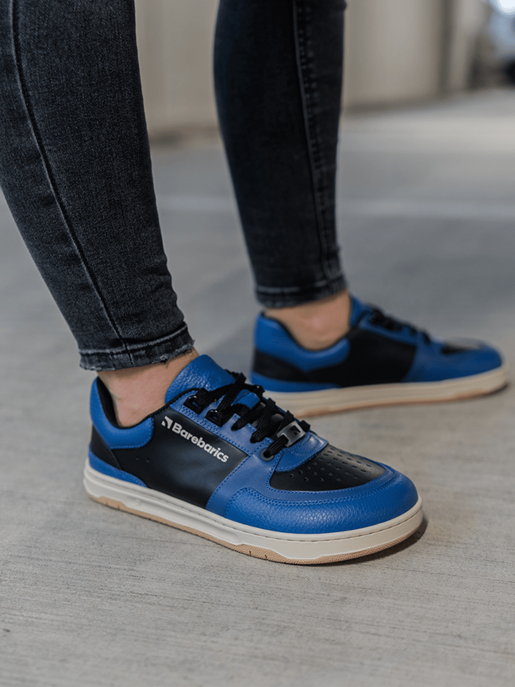 Barefoot Sneakers Barebarics Wave - Black & Blue - Barefoot Shoe Store